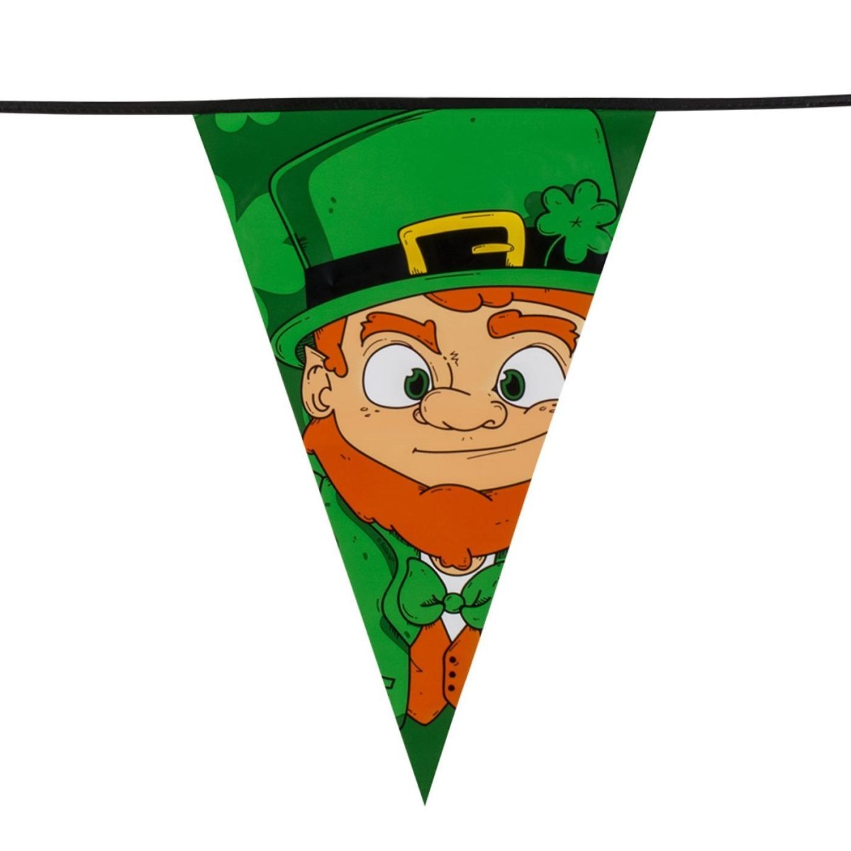 Boland - 8m Giant St Patricks Day Triangular Bunting - Fancy Dress Central