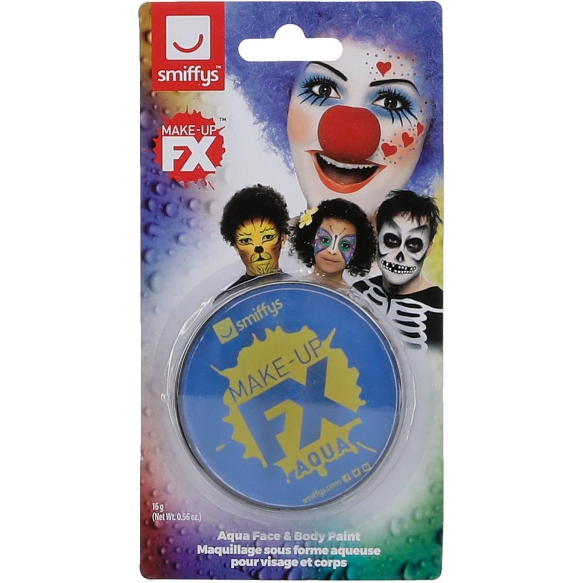Smiffys - Make-Up FX Face and Body Paint - Royal Blue - Fancy Dress Central