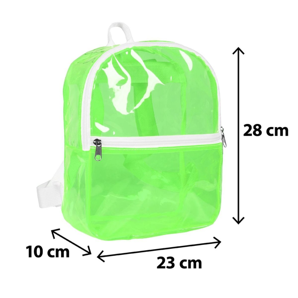 Fancy Dress Central - Clarity Backpack (Neon Green) - Adult - Fancy Dress Central