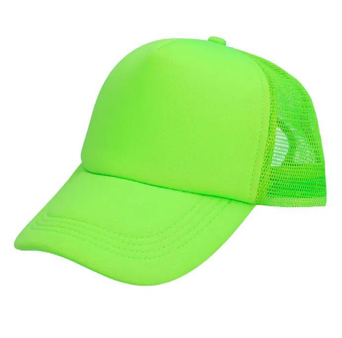 Boland - 90s Neon Cap (Green) - Adult - Fancy Dress Central