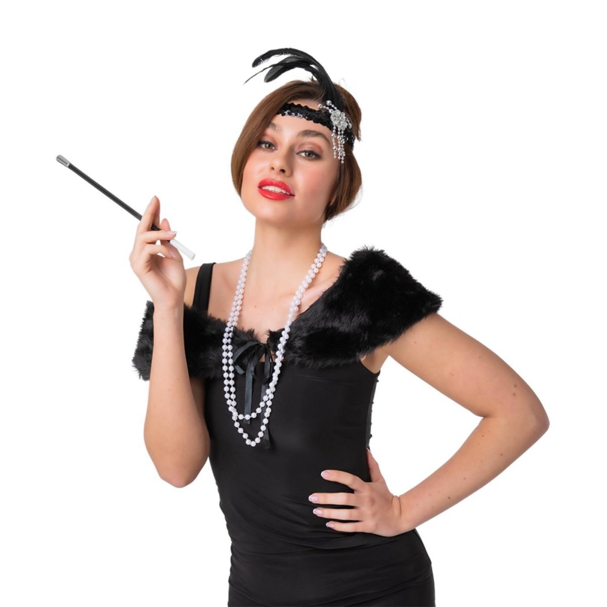Wicked Costumes Ltd - 20s Flapper Accessory Set (4 Piece) - Women - Fancy Dress Central