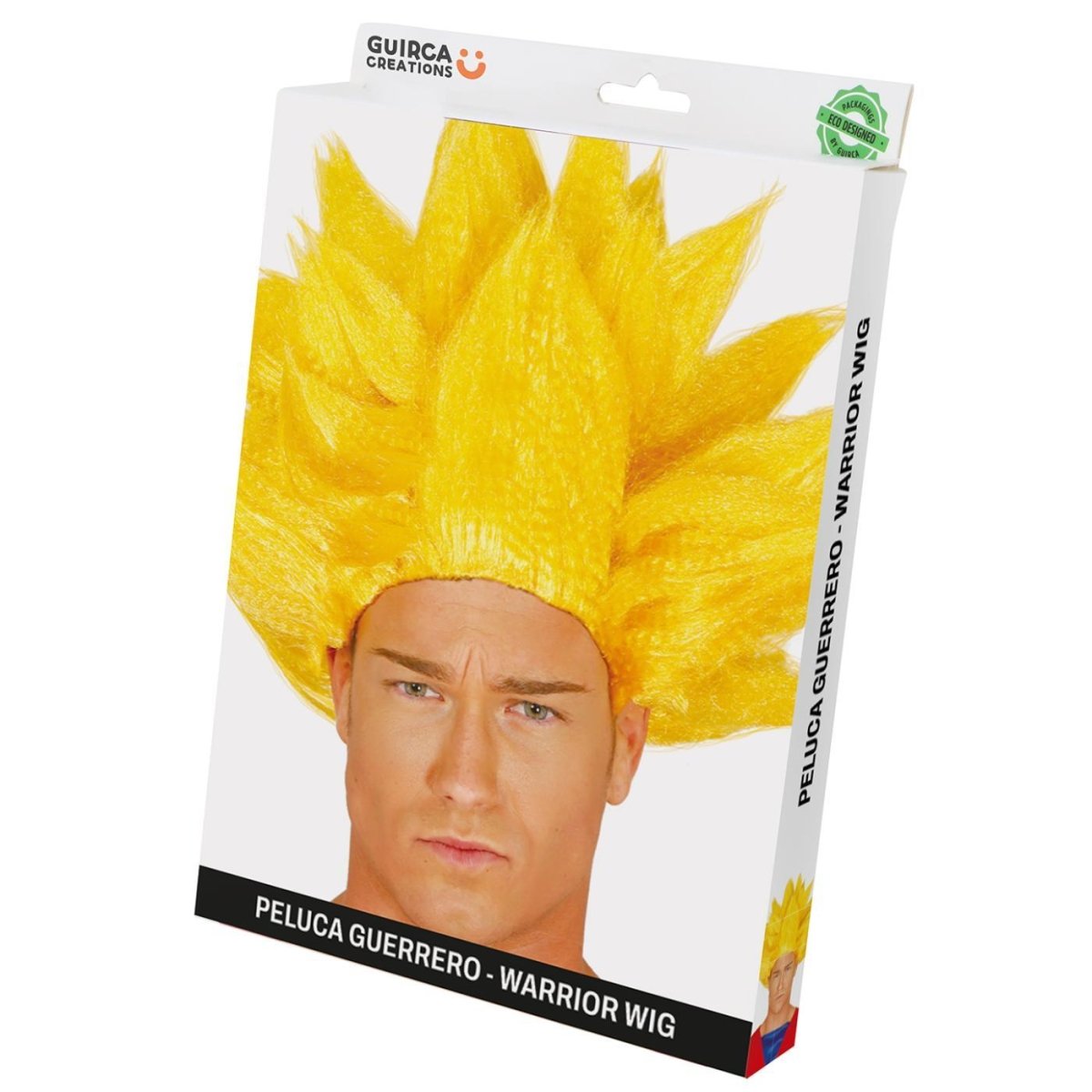 Fiestas Guirca - Martial Arts Warrior Wig (Blonde) - Men - Fancy Dress Central