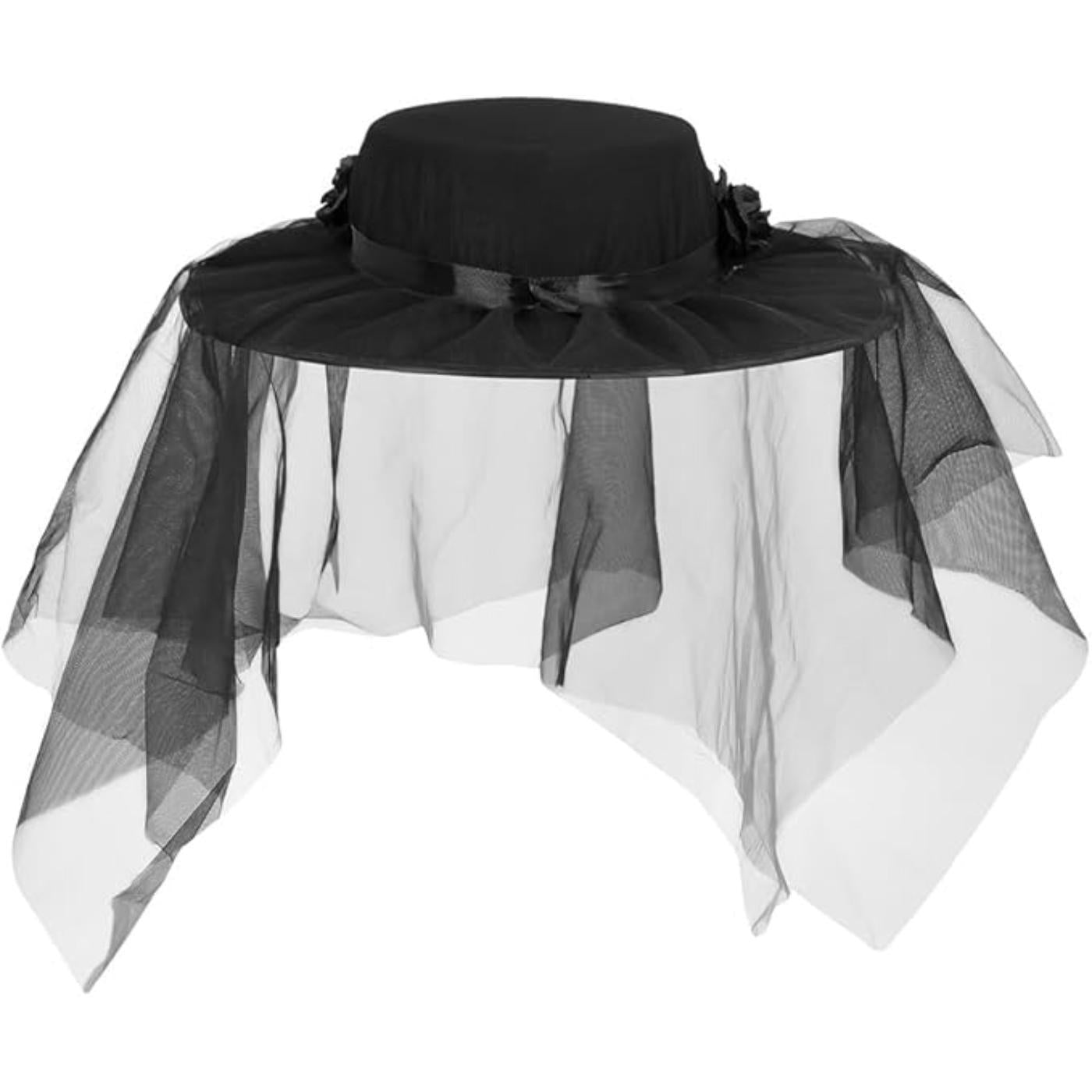 Day of the Dead Llorona Hat with Veil - Women