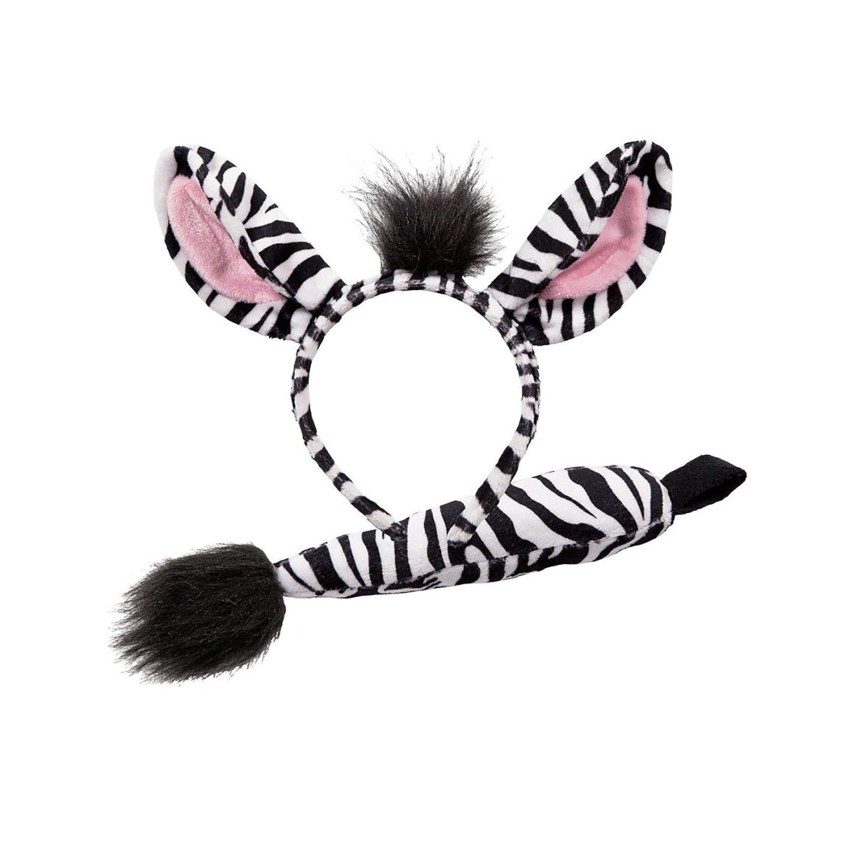 Wicked Costumes Ltd - Zebra Ears & Tail - Child - Fancy Dress Central