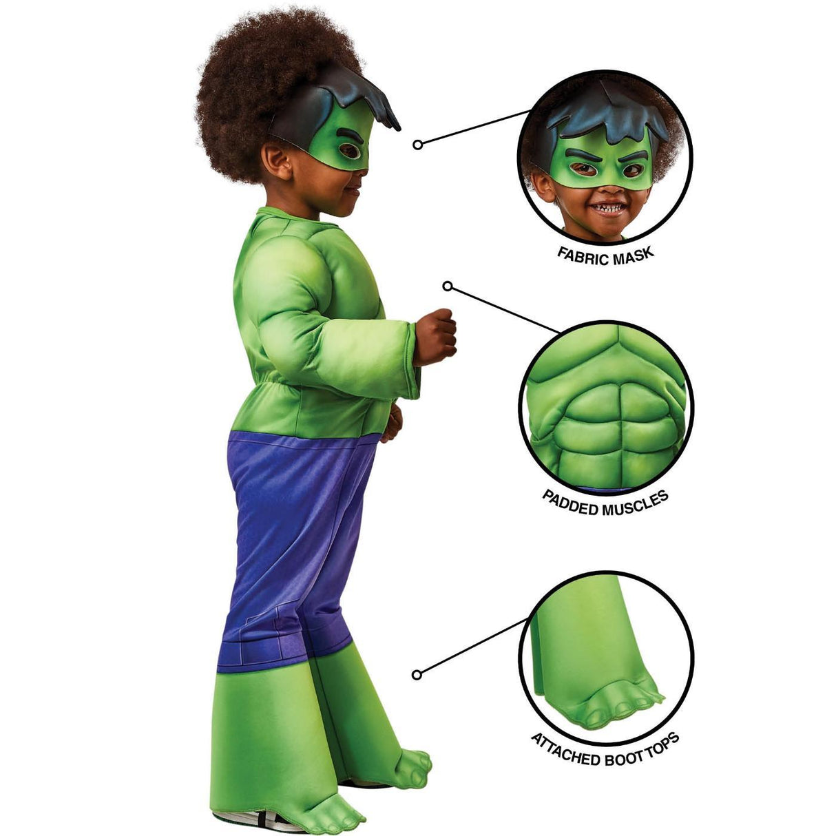Hulk Marvel Costume - Boys