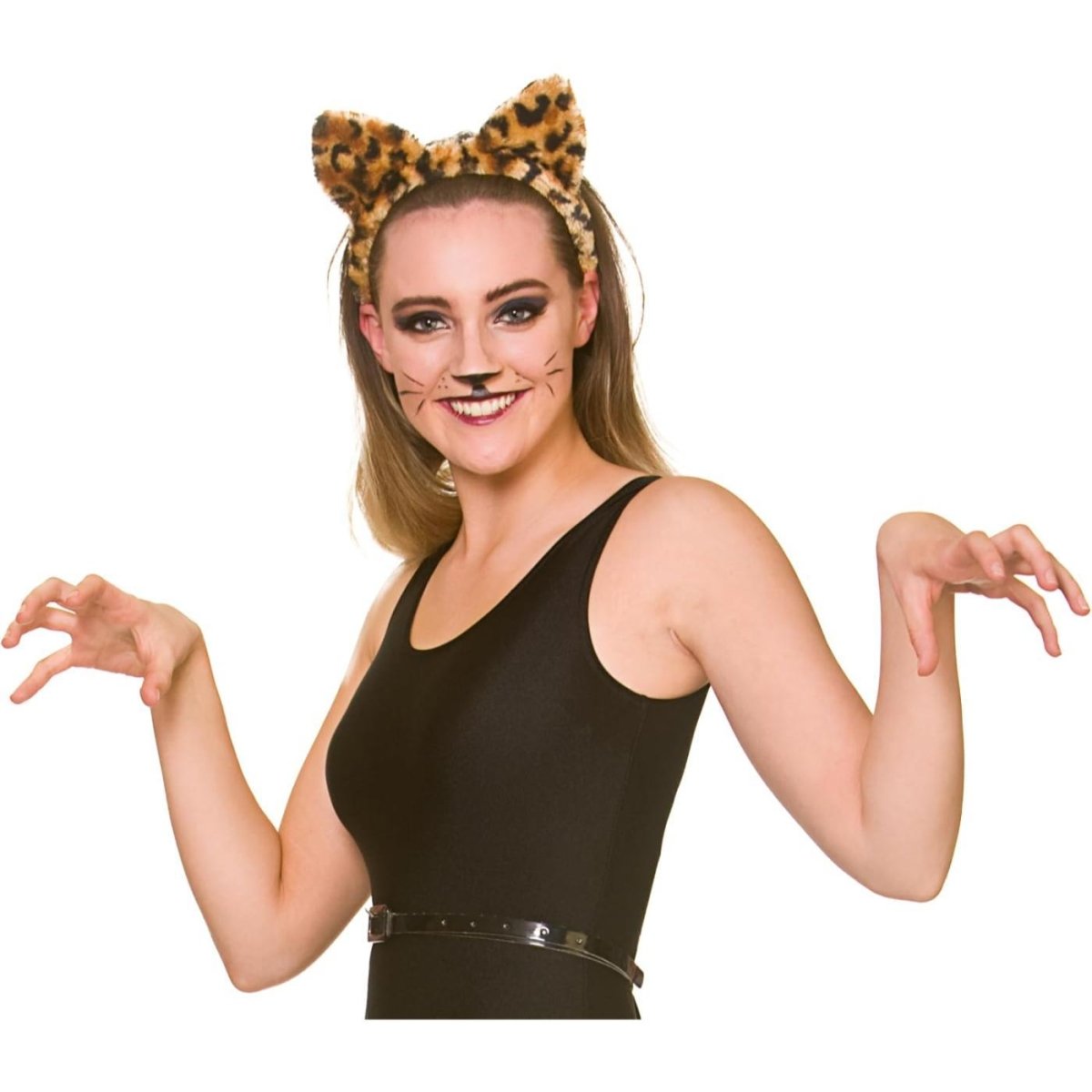 Wicked Costumes Ltd - Leopard Giant Ears & Tail - Adult - Fancy Dress Central