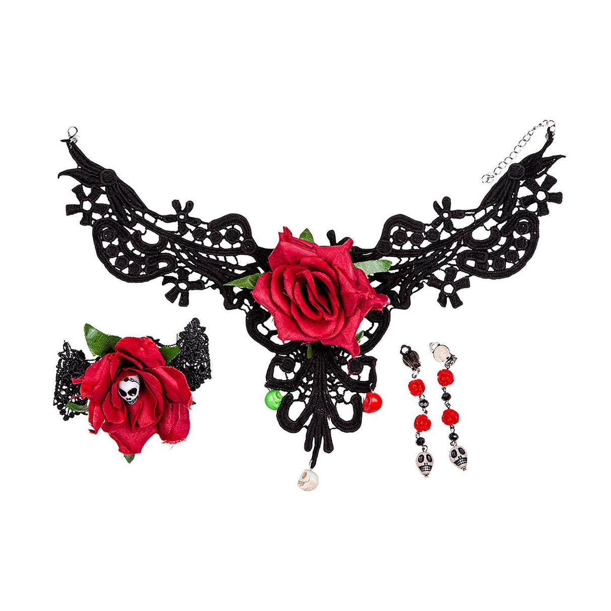 Wicked Costumes - Day of the Dead Accessory Set (4 Piece) - Adult