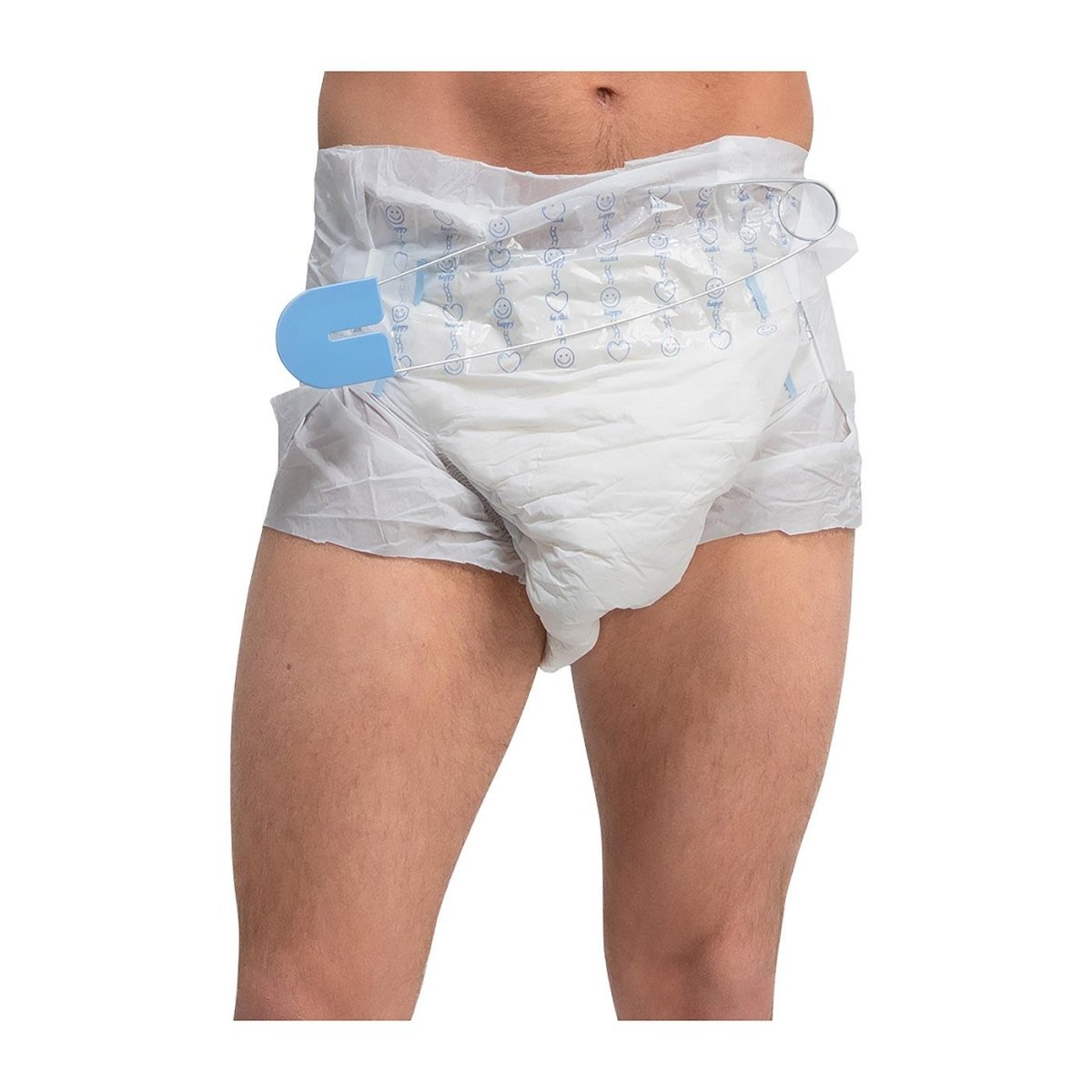 Wicked Costumes Ltd - Big Baby Nappy & Blue Pin - Adult - Fancy Dress Central