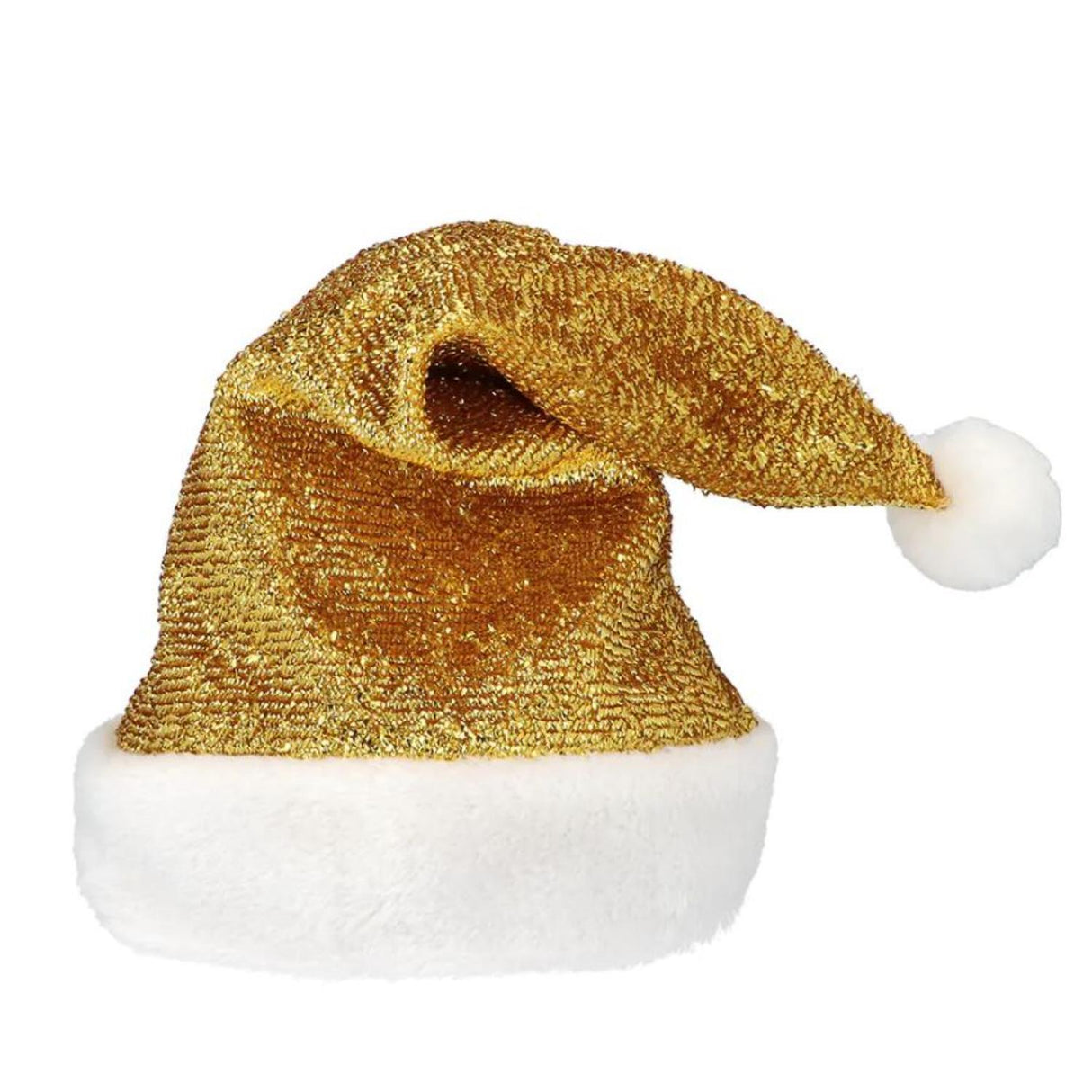 Gold Santa Hat - Adult