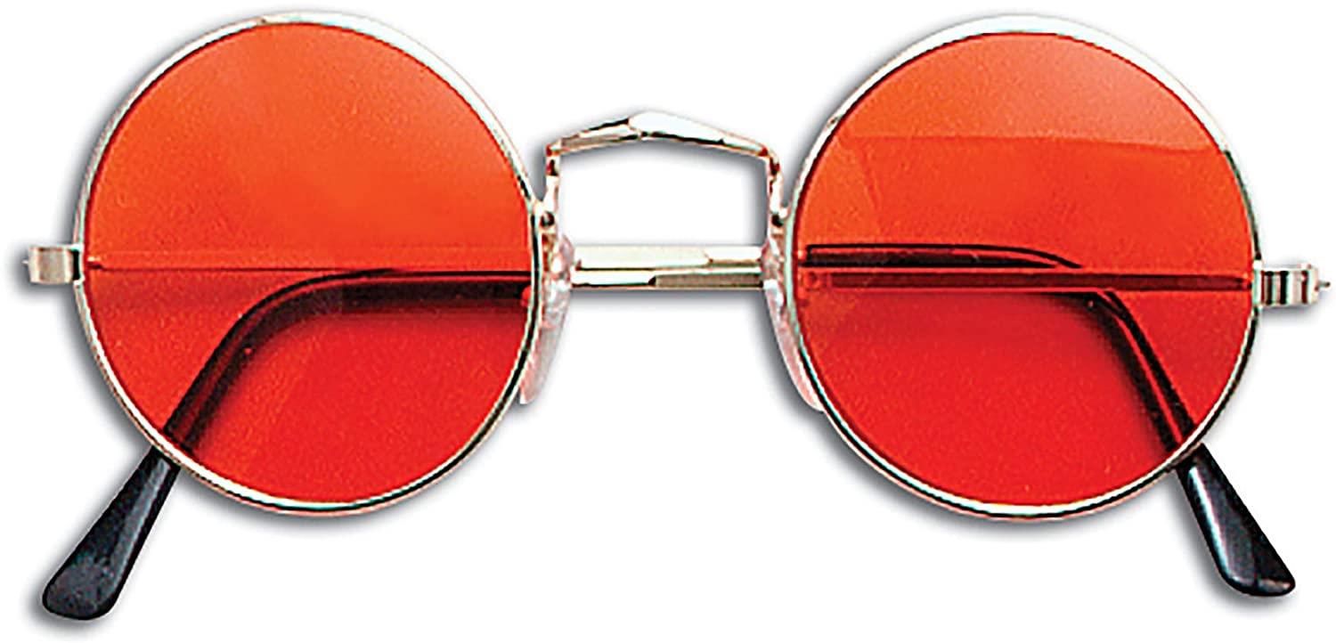 John Lennon Glasses (Orange/Gold Frame) - Adult