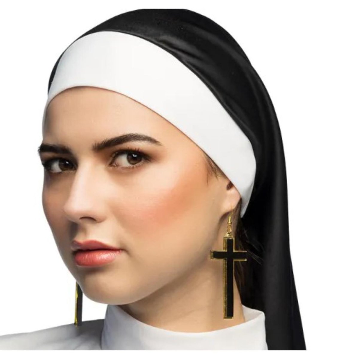 Boland - Nun Earrings - Womens - Fancy Dress Central