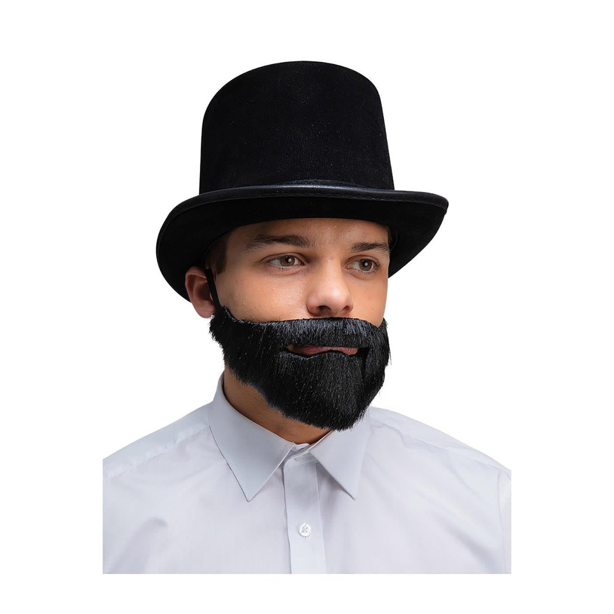 Wicked Costumes Ltd - Realistic Beard (Black) - Adult - Fancy Dress Central