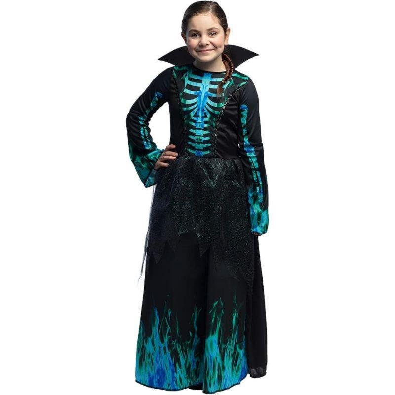 Boland - Skeleton Azura Witch Costume - Girls - Fancy Dress Central