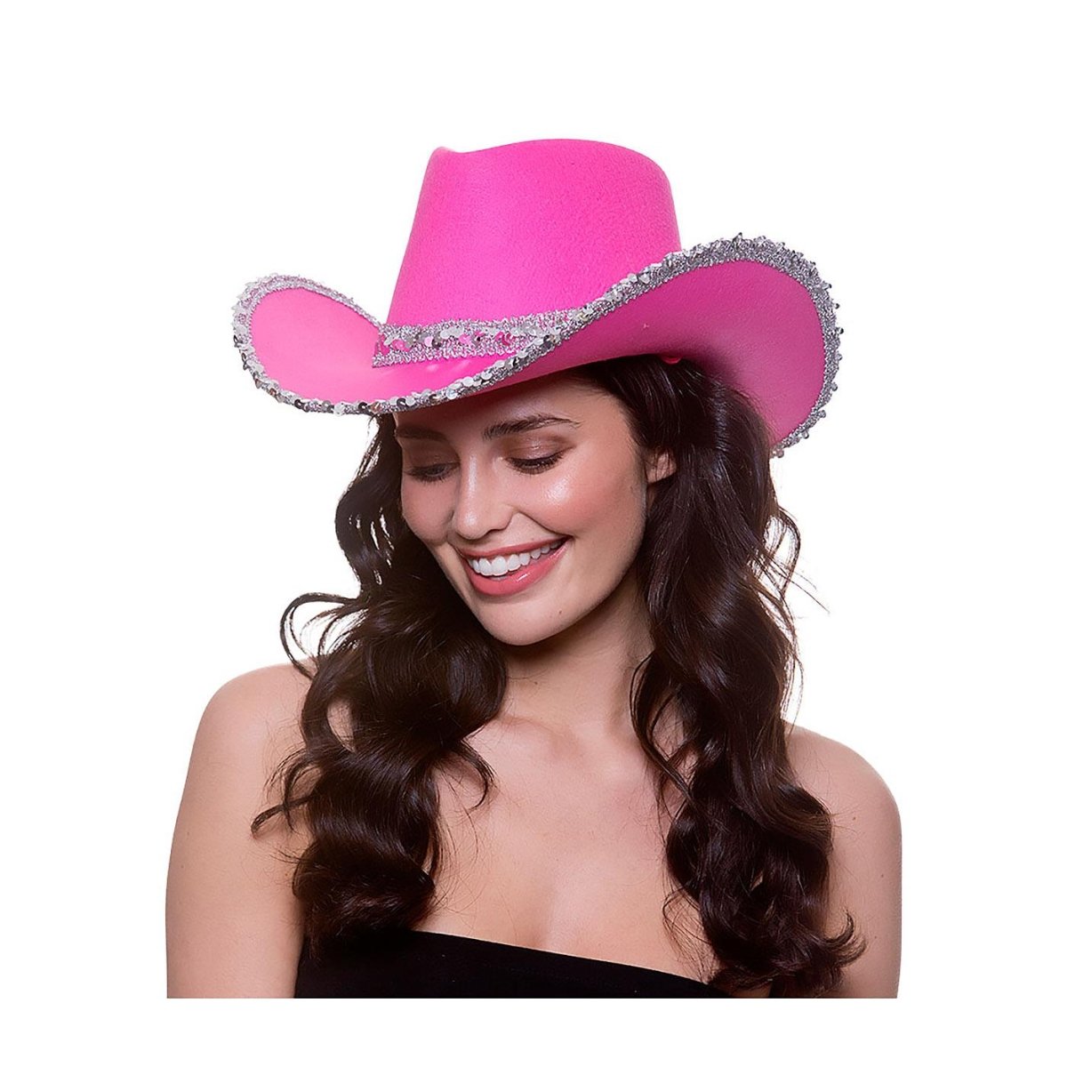 Wicked Costumes Ltd - Texan Cowboy Hat with Sequins (3 Pack) - Adult - Fancy Dress Central