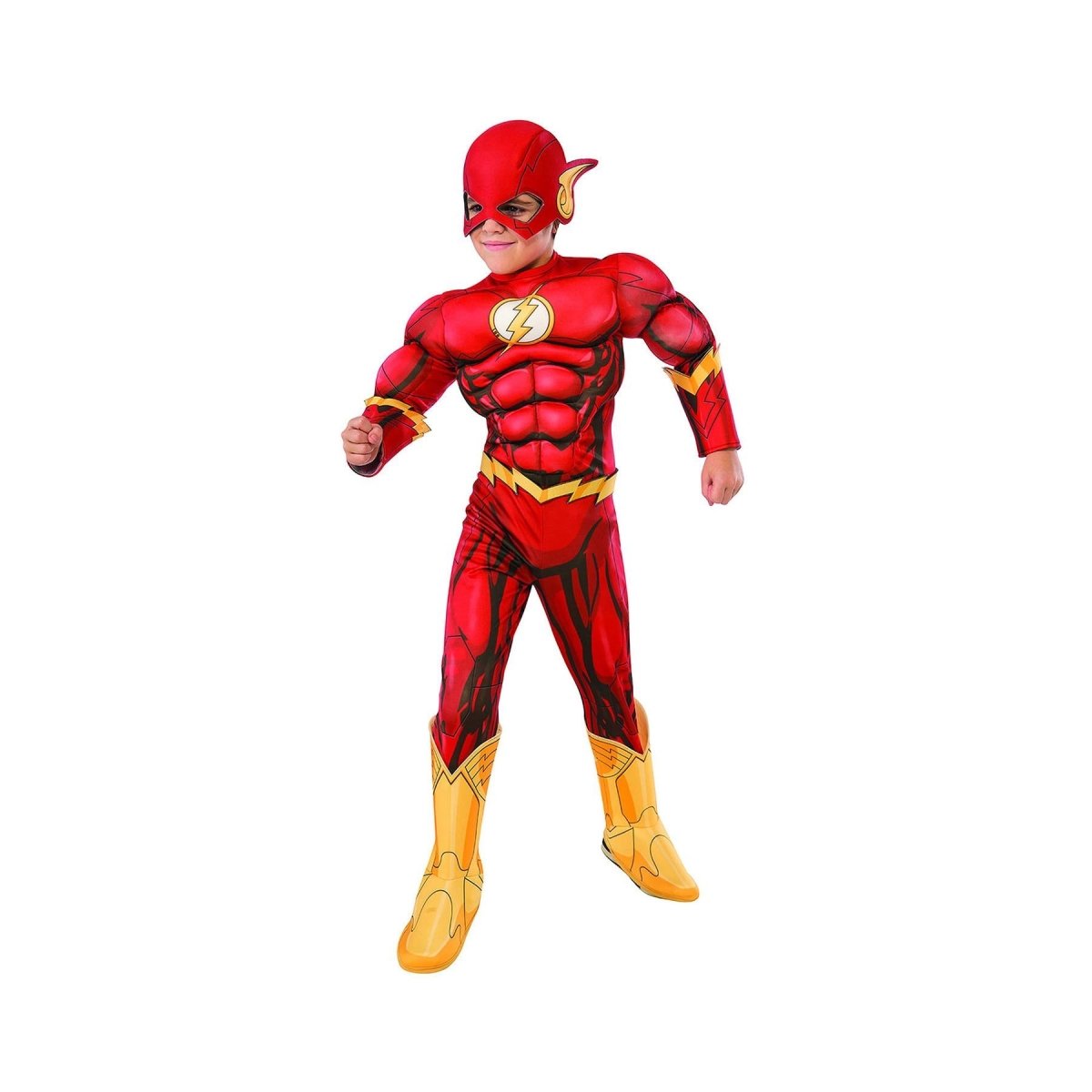Rubies - The Flash Muscle Chest Costume - Boys - Fancy Dress Central