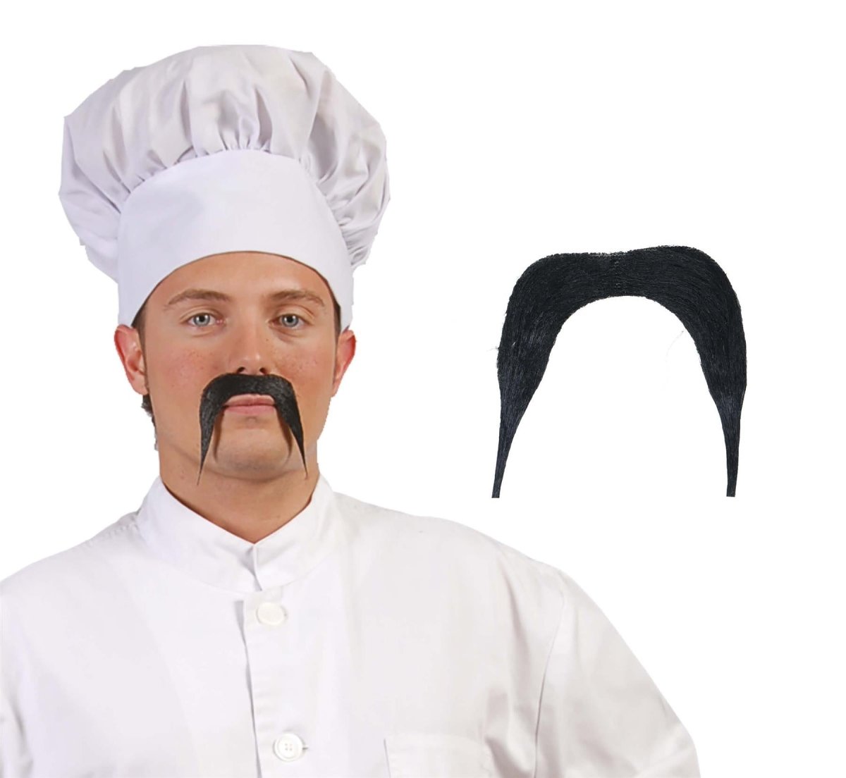Fiestas Guirca - Black Moustache - Men - Fancy Dress Central