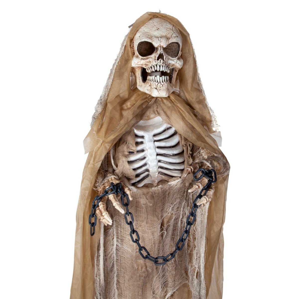 Wicked Costumes Ltd - Hanging Skeleton Reaper in Chains - Party Decoration - Fancy Dress Central
