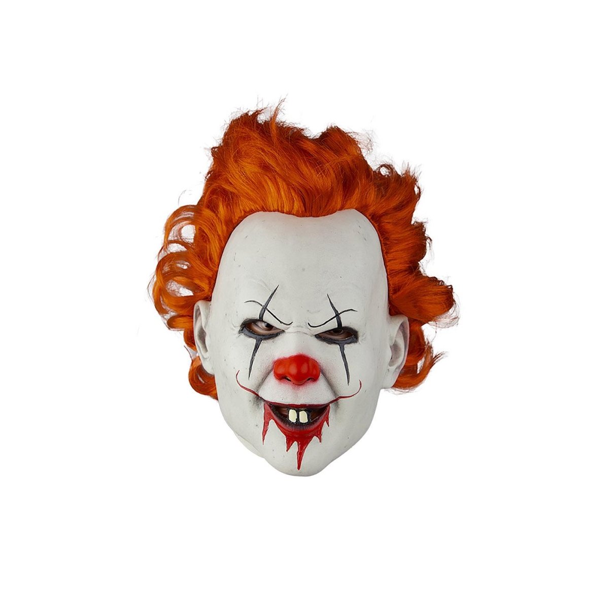 Wicked Costumes Ltd - Red Haired Clown Mask - Adult - Fancy Dress Central