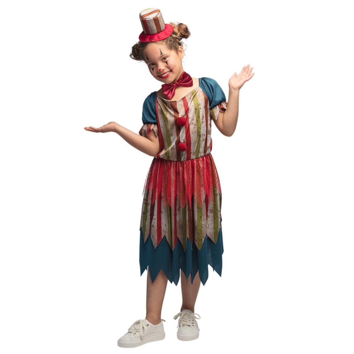 Boland - Evil Clownette Costume - Girls - Fancy Dress Central