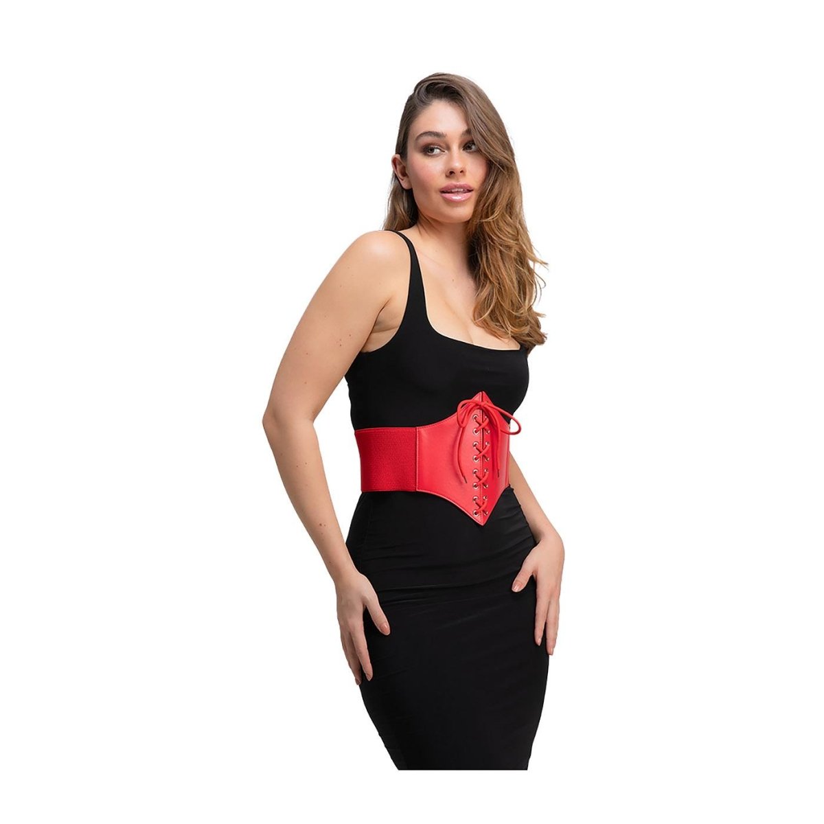 Wicked Costumes Ltd - Gothic Corset Belt (Red) - Women - Fancy Dress Central