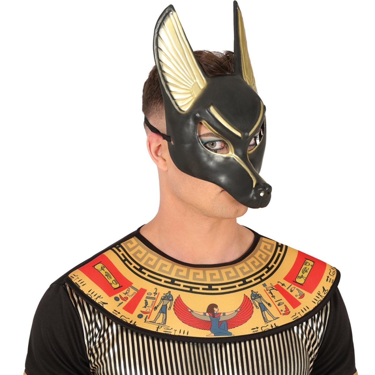 Fiestas Guirca - Egyptian Anubis Mask - Men - Fancy Dress Central