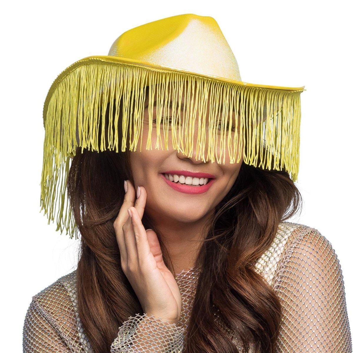 Fancy Dress Central - Fabulous Cowboy Hat (Yellow) - Adult - Fancy Dress Central