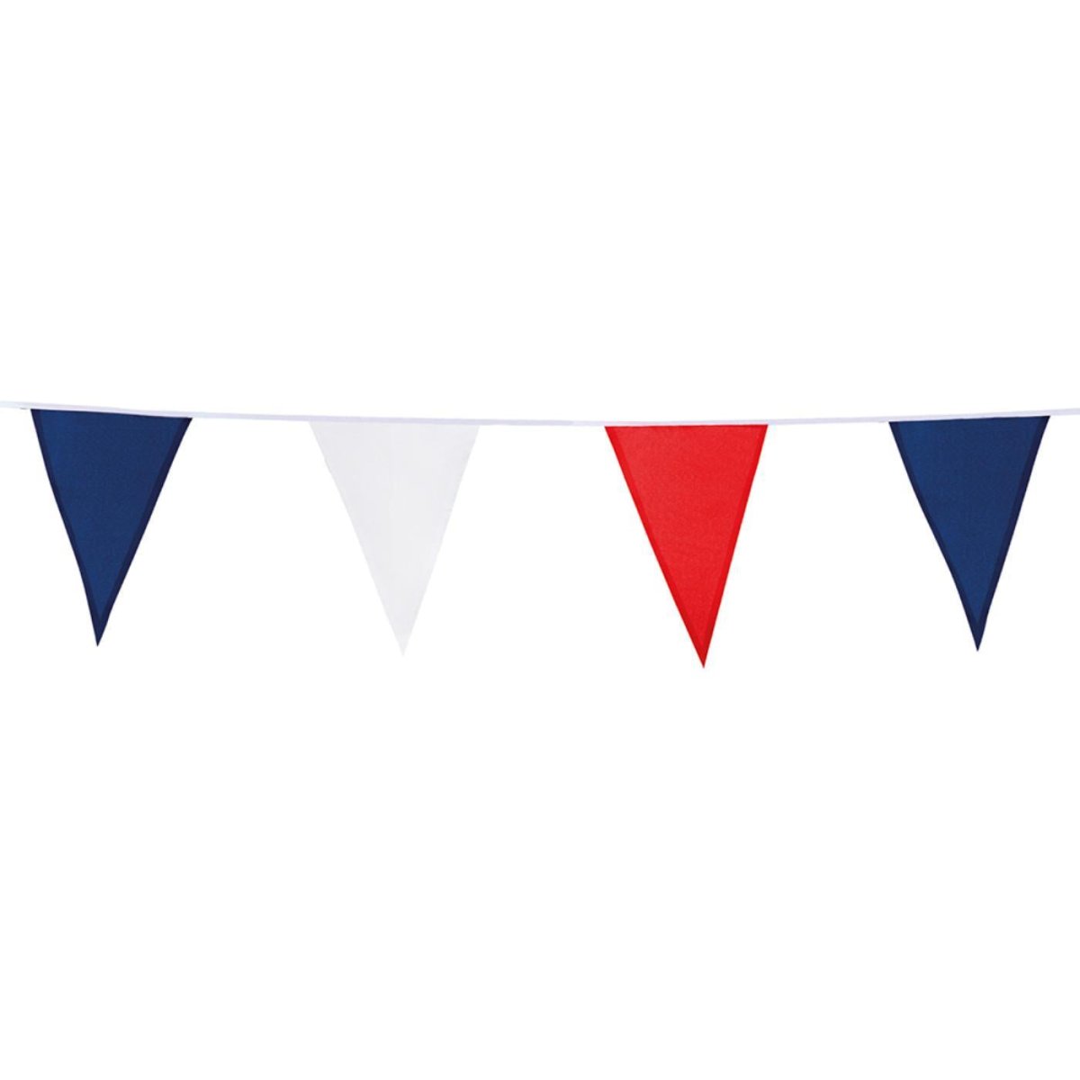 Boland - 10m Tri - Colour Fabric Triangular Bunting - Fancy Dress Central