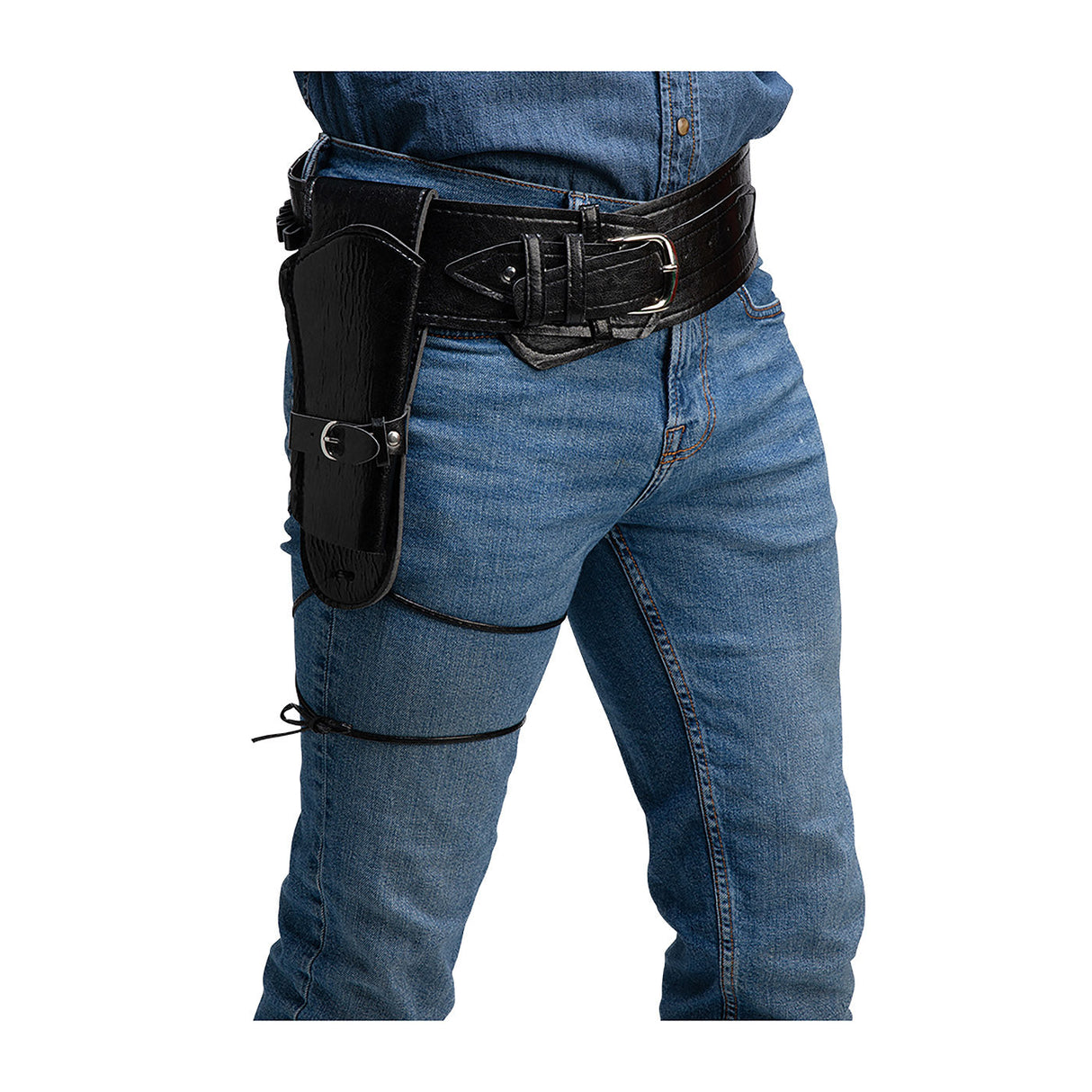 Cowboy Belt with Holster - Adult