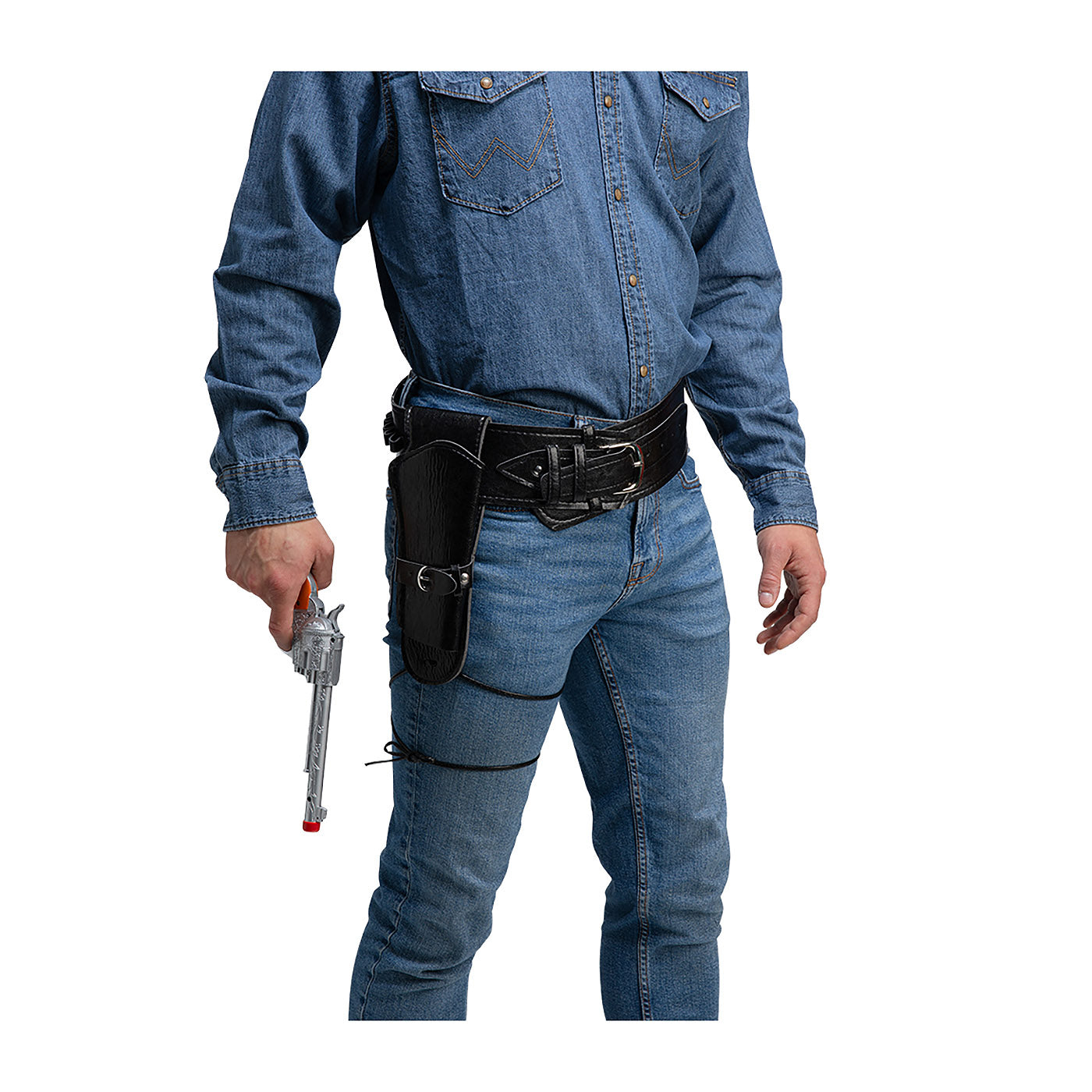 Cowboy Belt with Holster - Adult