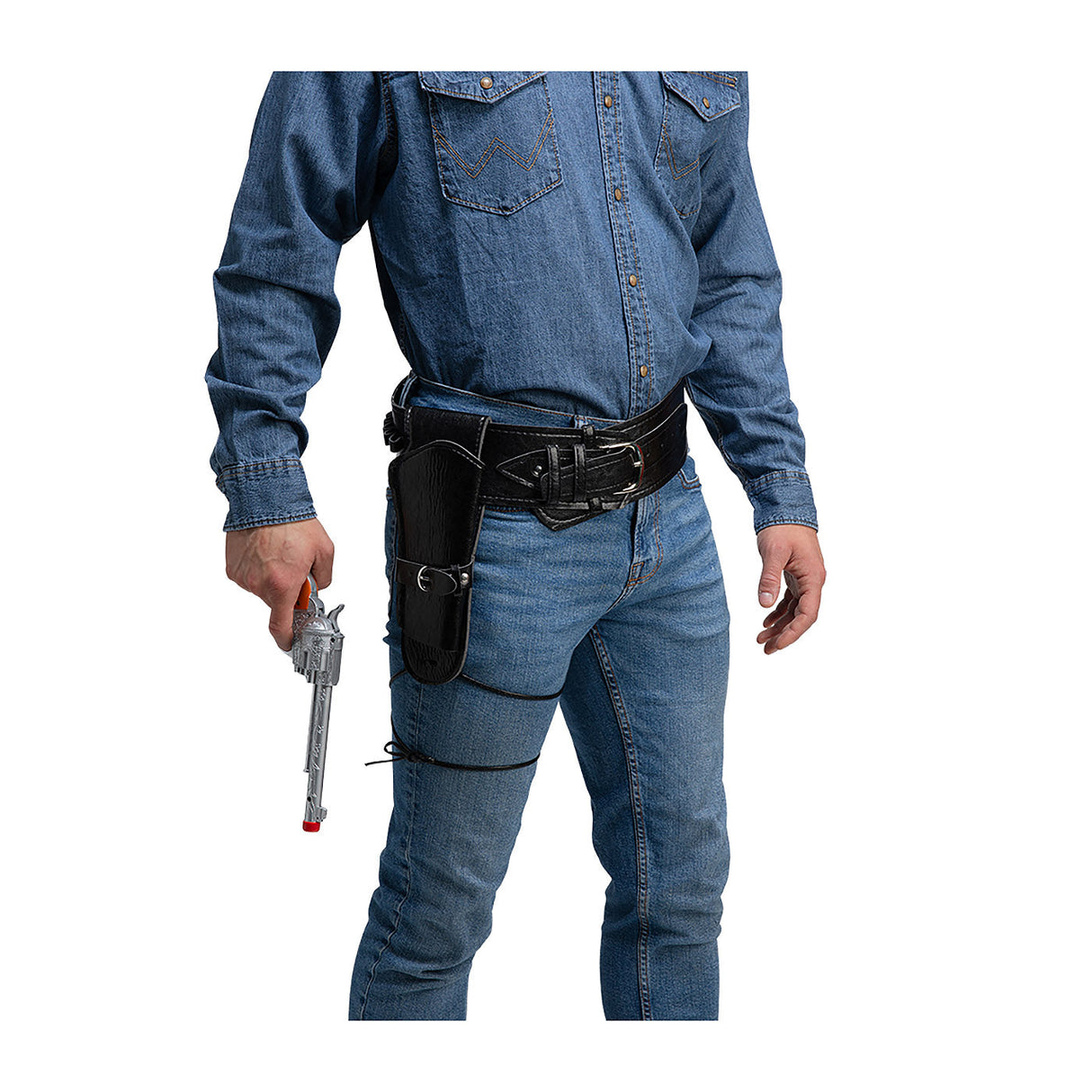 Cowboy Belt with Holster - Adult