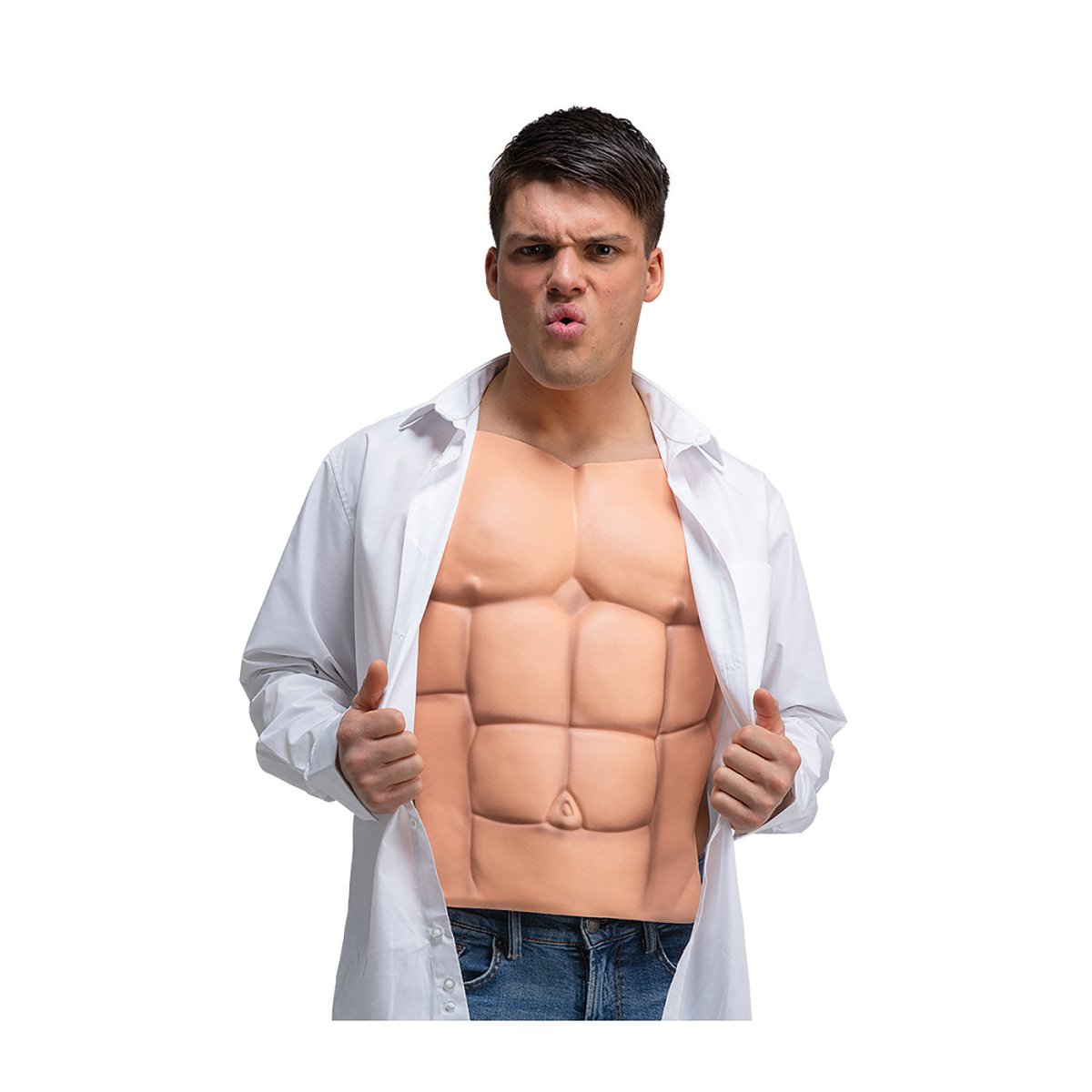 Wicked Costumes - Instant Muscle Man Chest - Adult - Fancy Dress Central