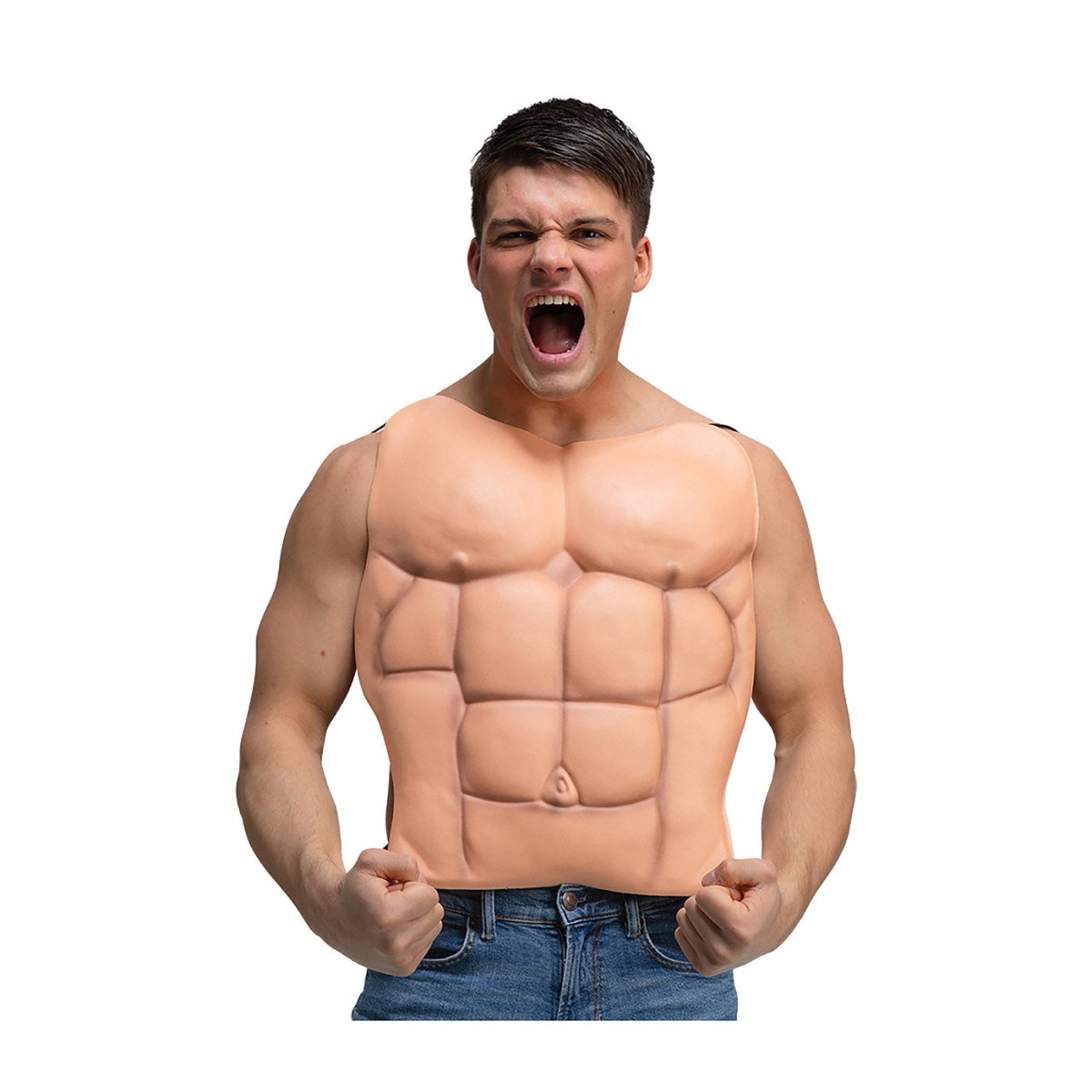 Wicked Costumes - Instant Muscle Man Chest - Adult - Fancy Dress Central