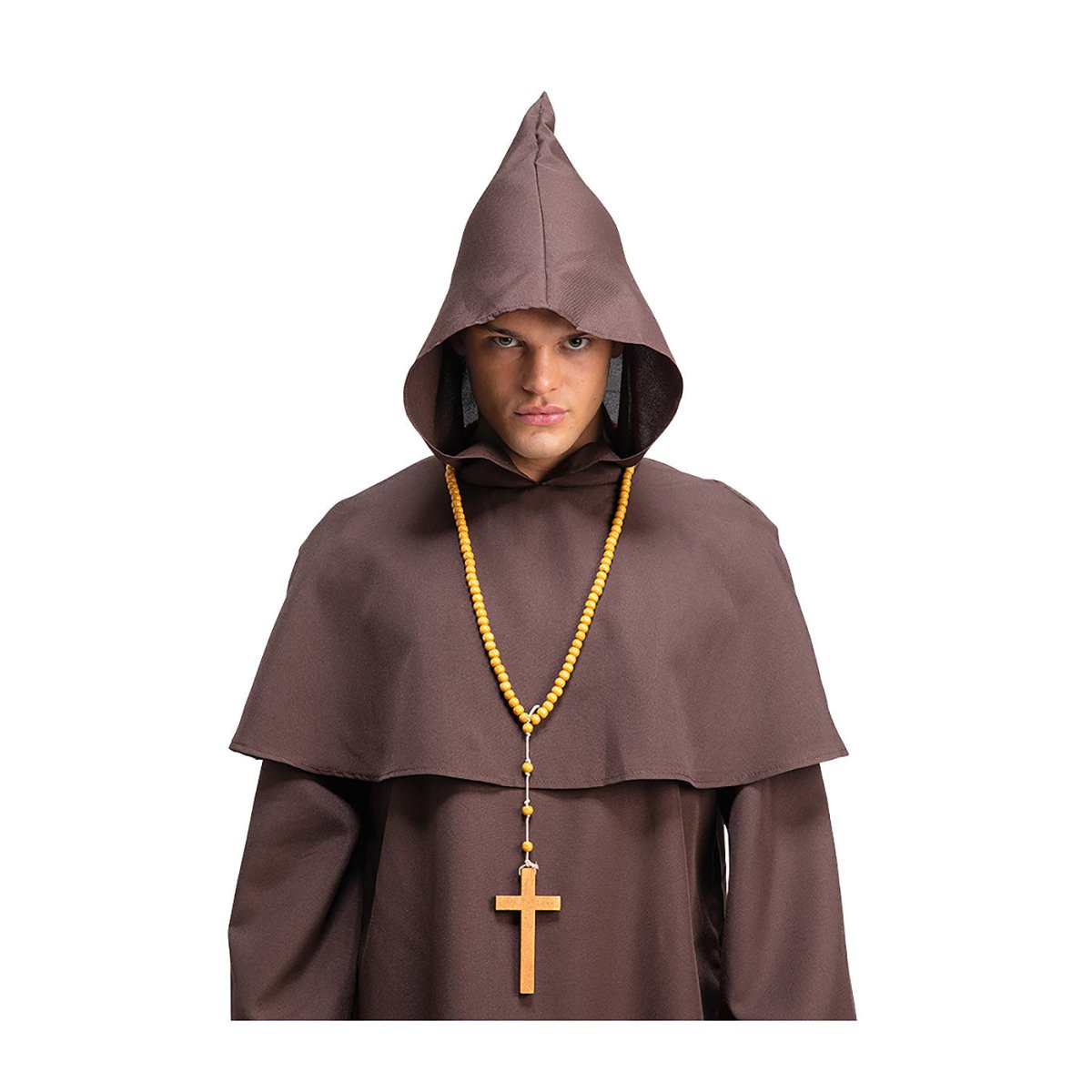 Wicked Costumes Ltd - Monks Cross with Beaded Chain - Adult - Fancy Dress Central