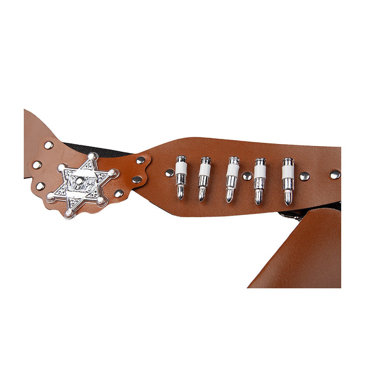 Wicked Costumes Ltd - Brown Cowboy Belt with 2 Holsters - Adult - Fancy Dress Central