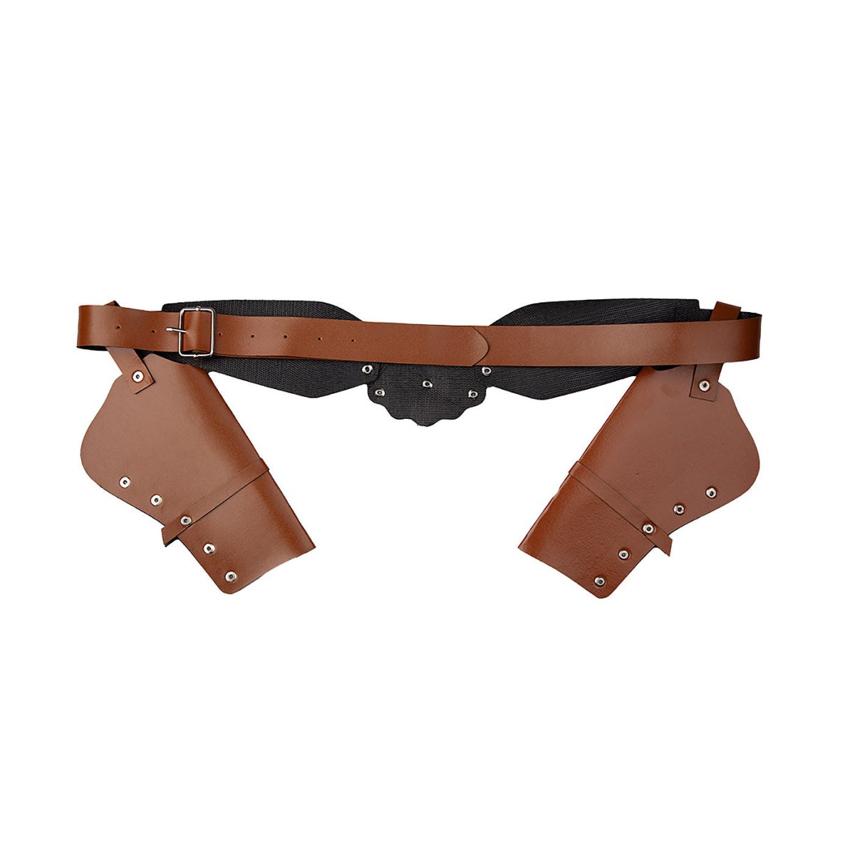 Wicked Costumes Ltd - Brown Cowboy Belt with 2 Holsters - Adult - Fancy Dress Central