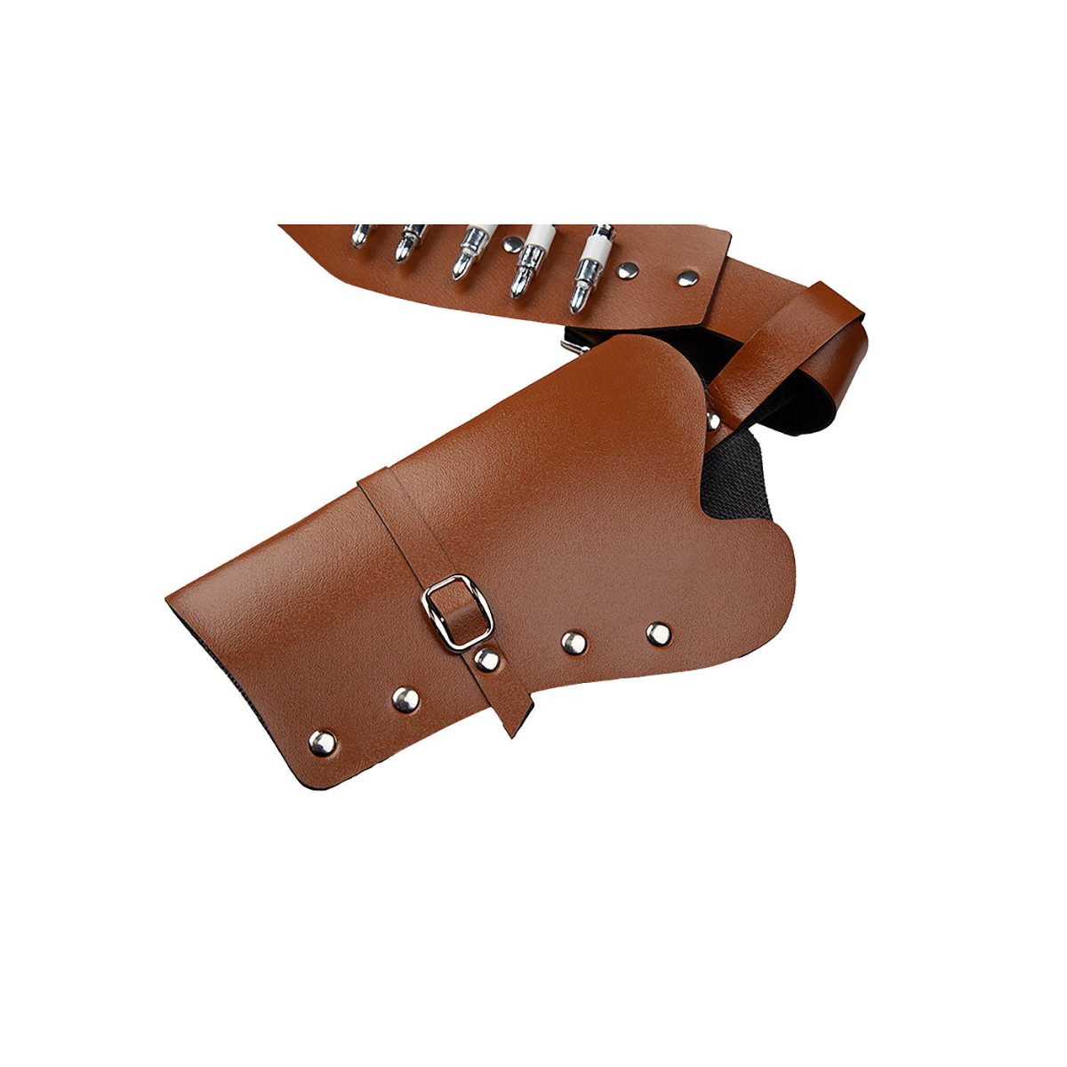 Wicked Costumes Ltd - Brown Cowboy Belt with 2 Holsters - Adult - Fancy Dress Central