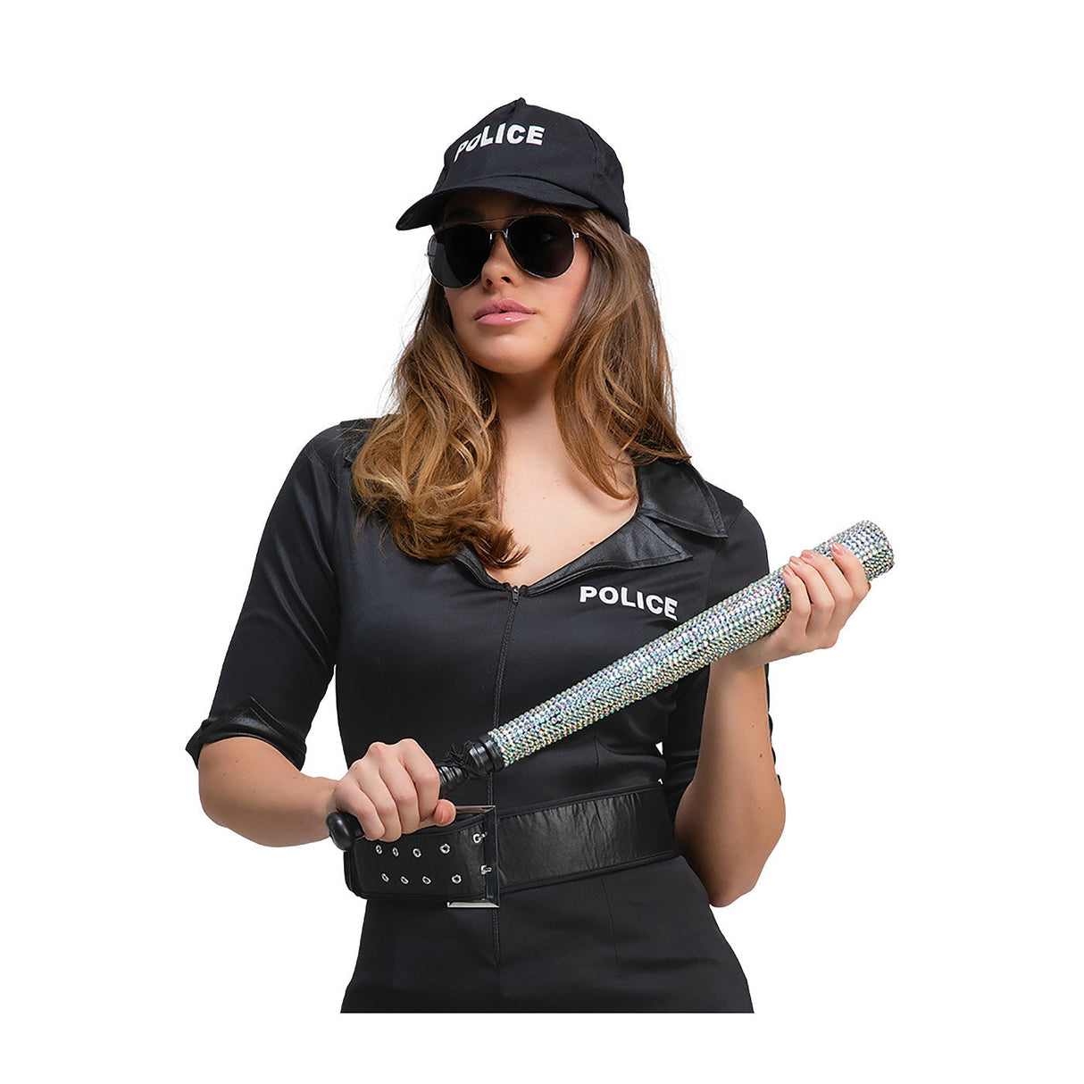 Rhinestone Police Baton - Adult