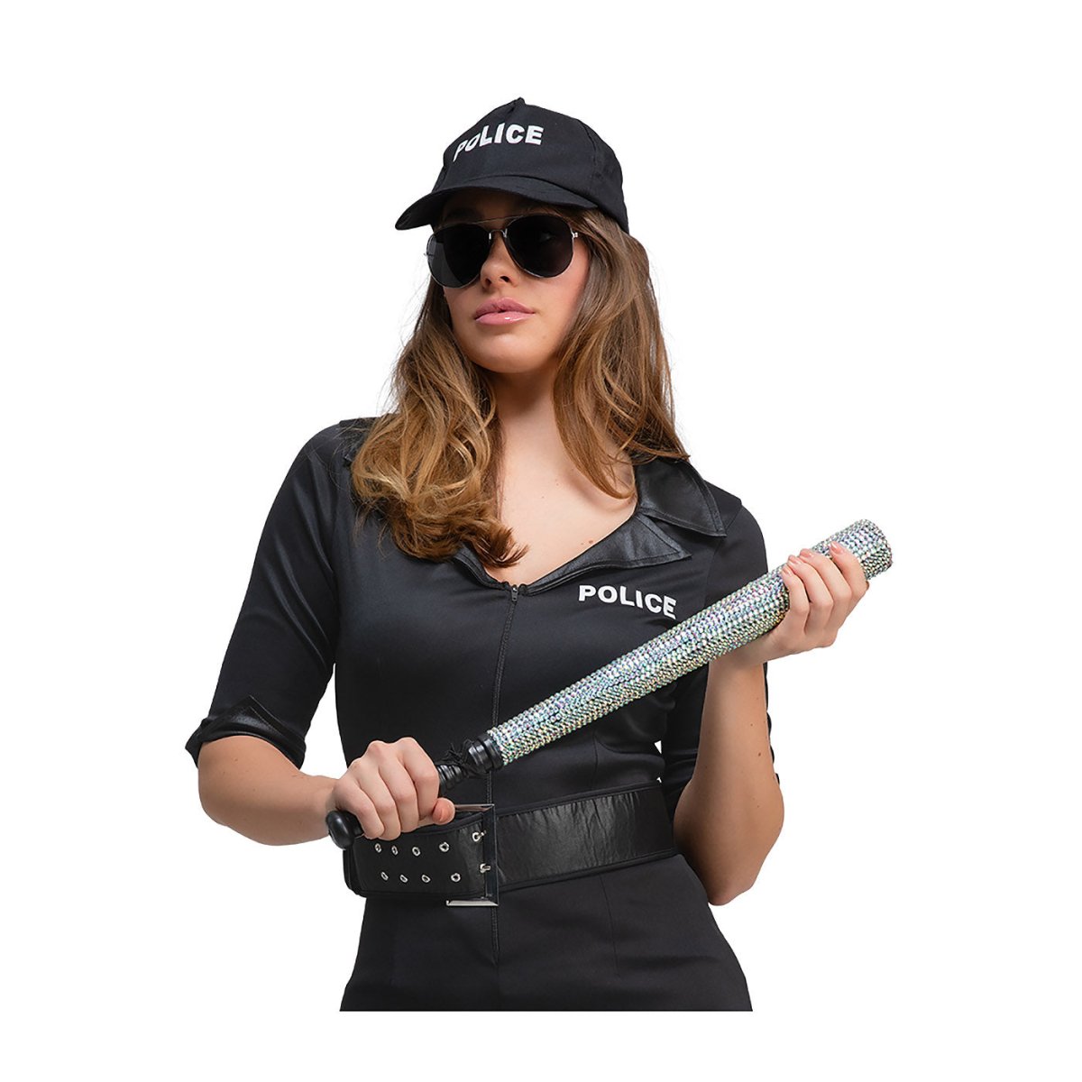 Wicked Costumes Ltd - Rhinestone Police Baton - Adult - Fancy Dress Central