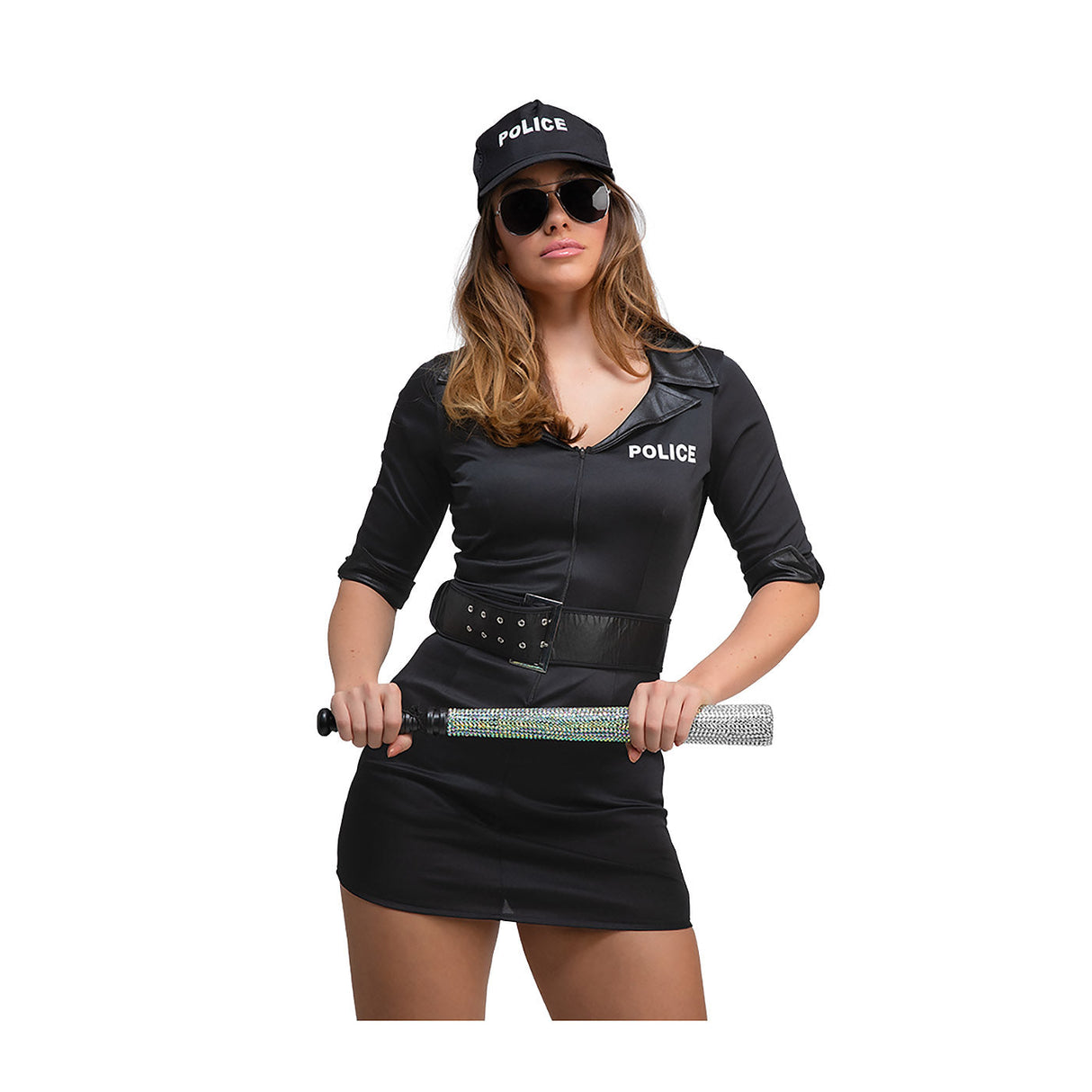 Rhinestone Police Baton - Adult