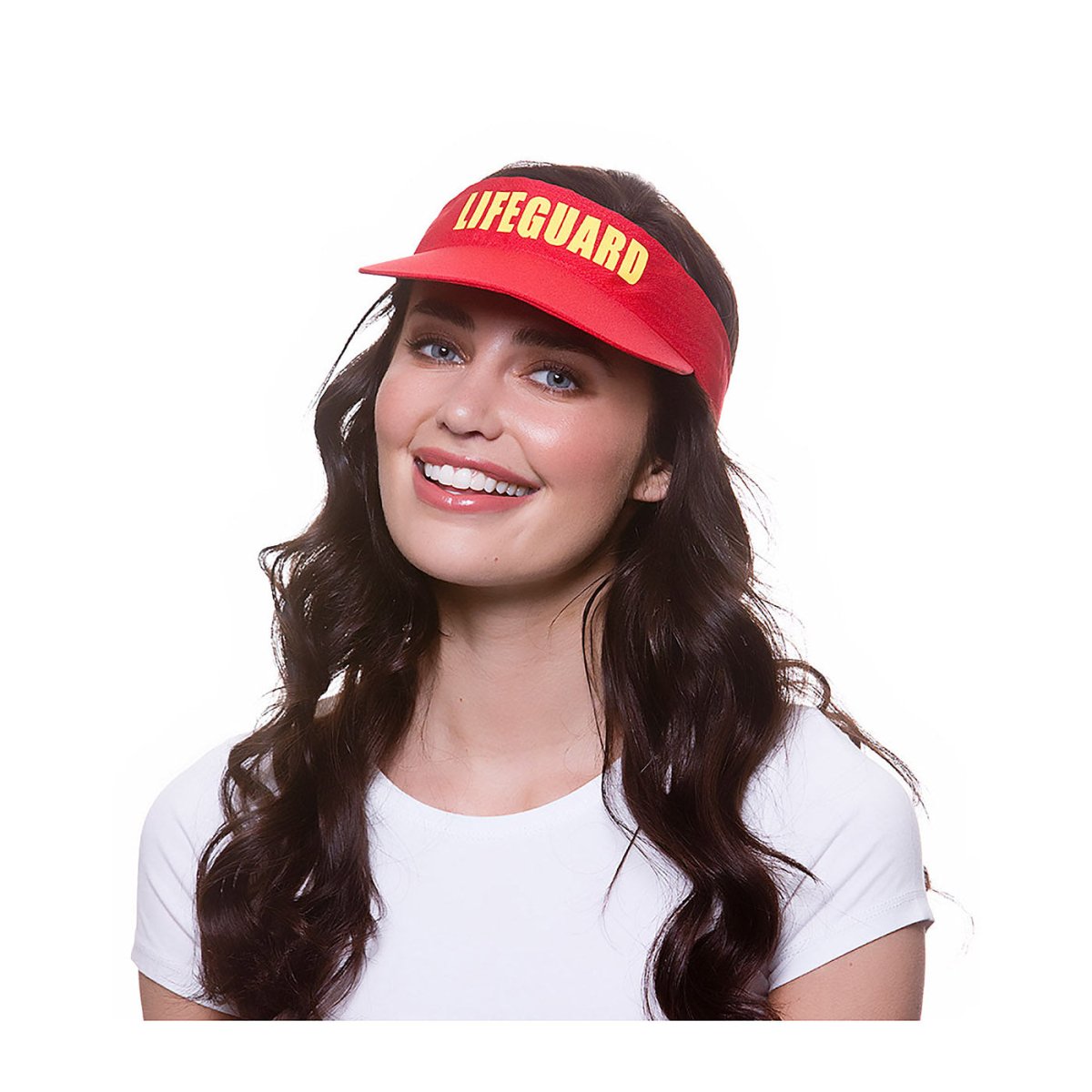 Wicked Costumes Ltd - Lifeguard Visor Hat - Adult - Fancy Dress Central