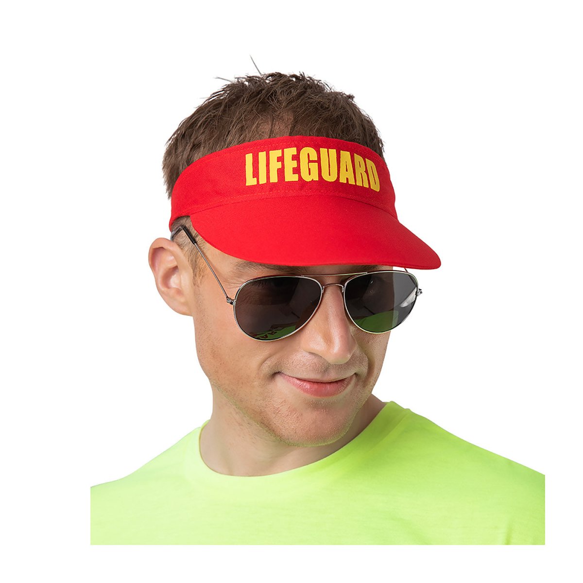 Wicked Costumes Ltd - Lifeguard Visor Hat - Adult - Fancy Dress Central