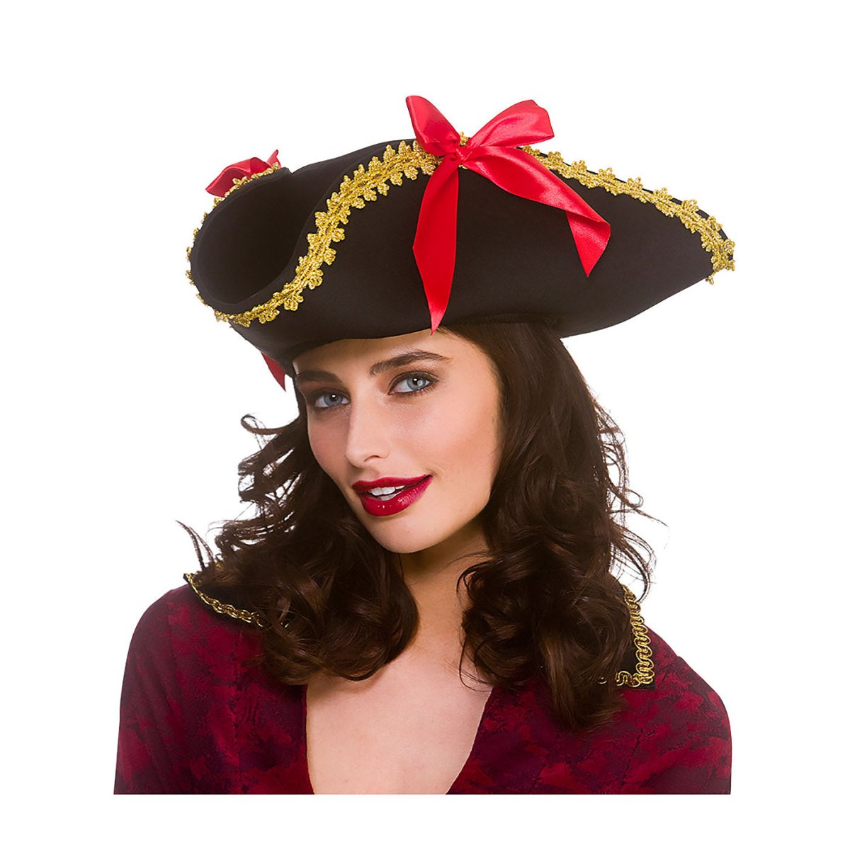 Wicked Costumes Ltd - Tricorn Pirate Hat - Women - Fancy Dress Central