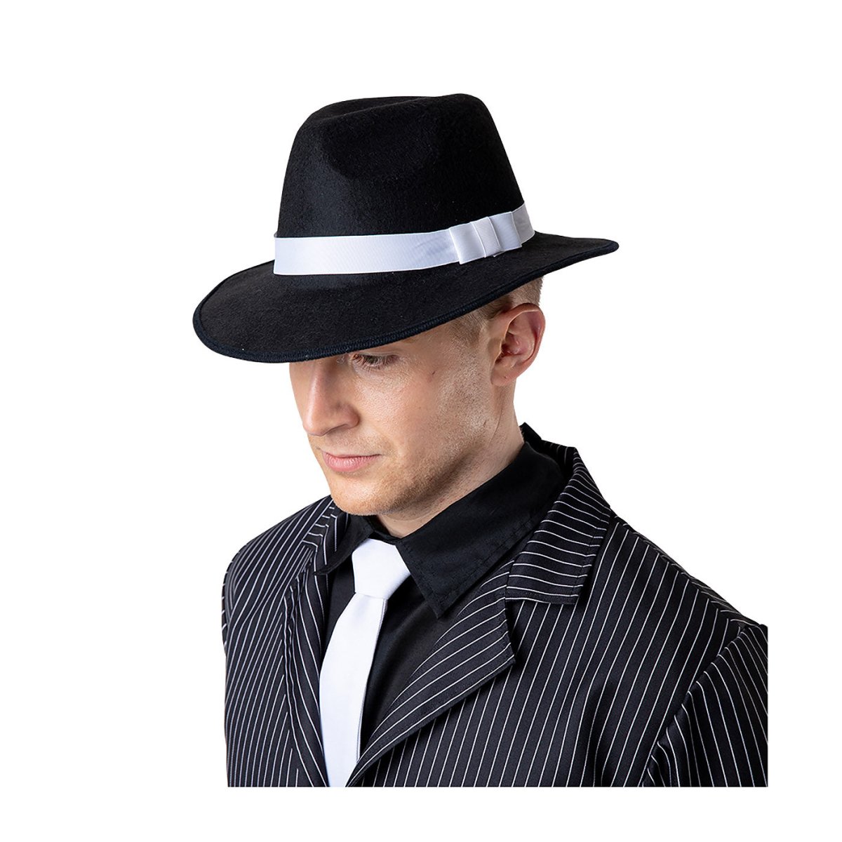 Wicked Costumes Ltd - Gangster Fedora Hat - Adult - Fancy Dress Central