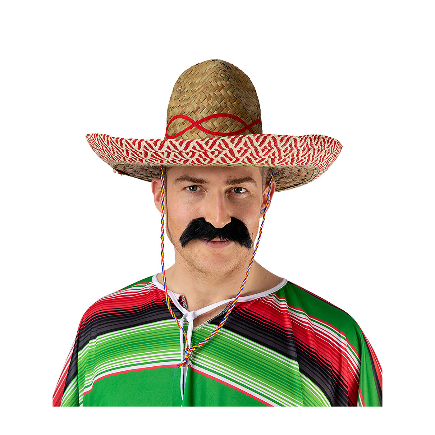 Wicked Costumes - Mexican Sombrero with Red Trim - Adult