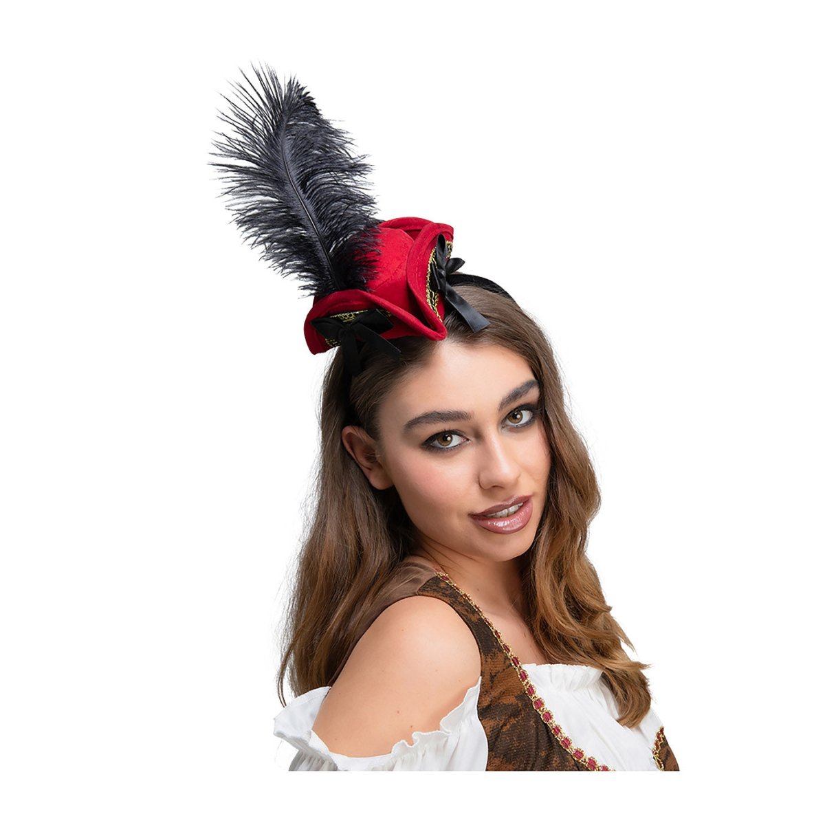 Wicked Costumes Ltd - Mini Pirate Hat on a Headband - Adult - Fancy Dress Central