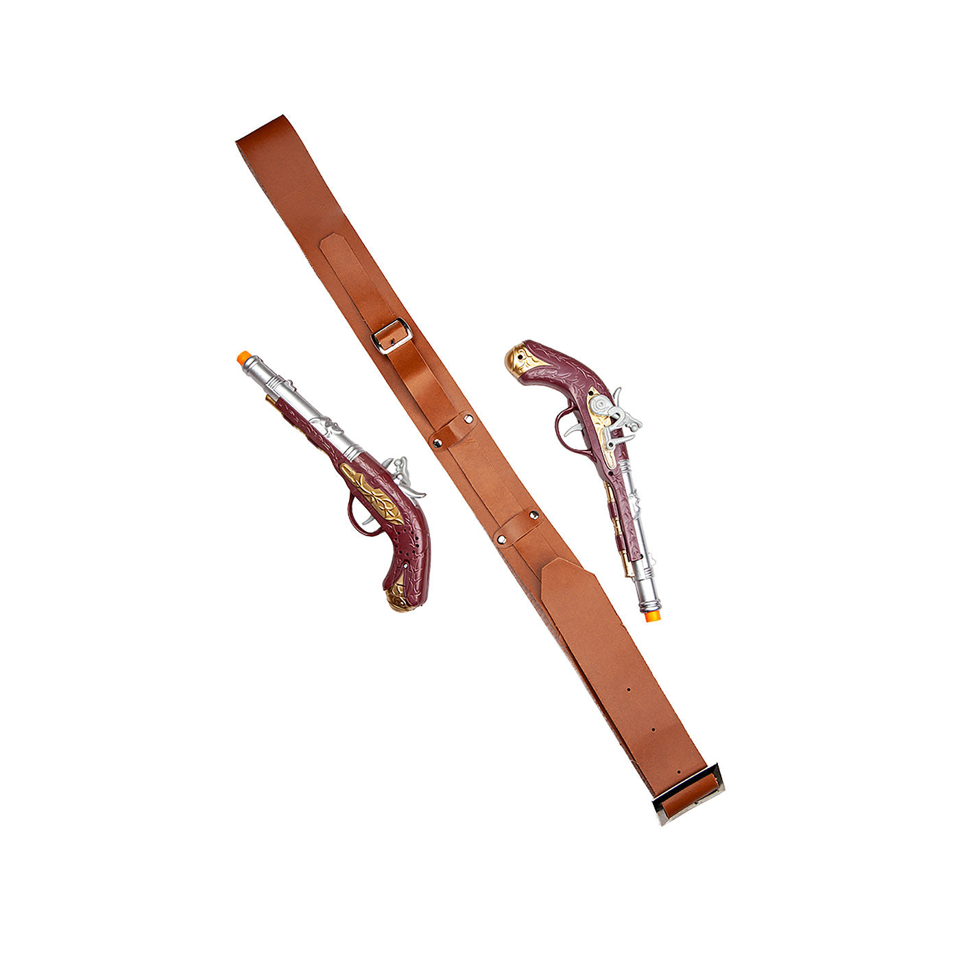 Double Pirate Holsters with Pistols - Adult