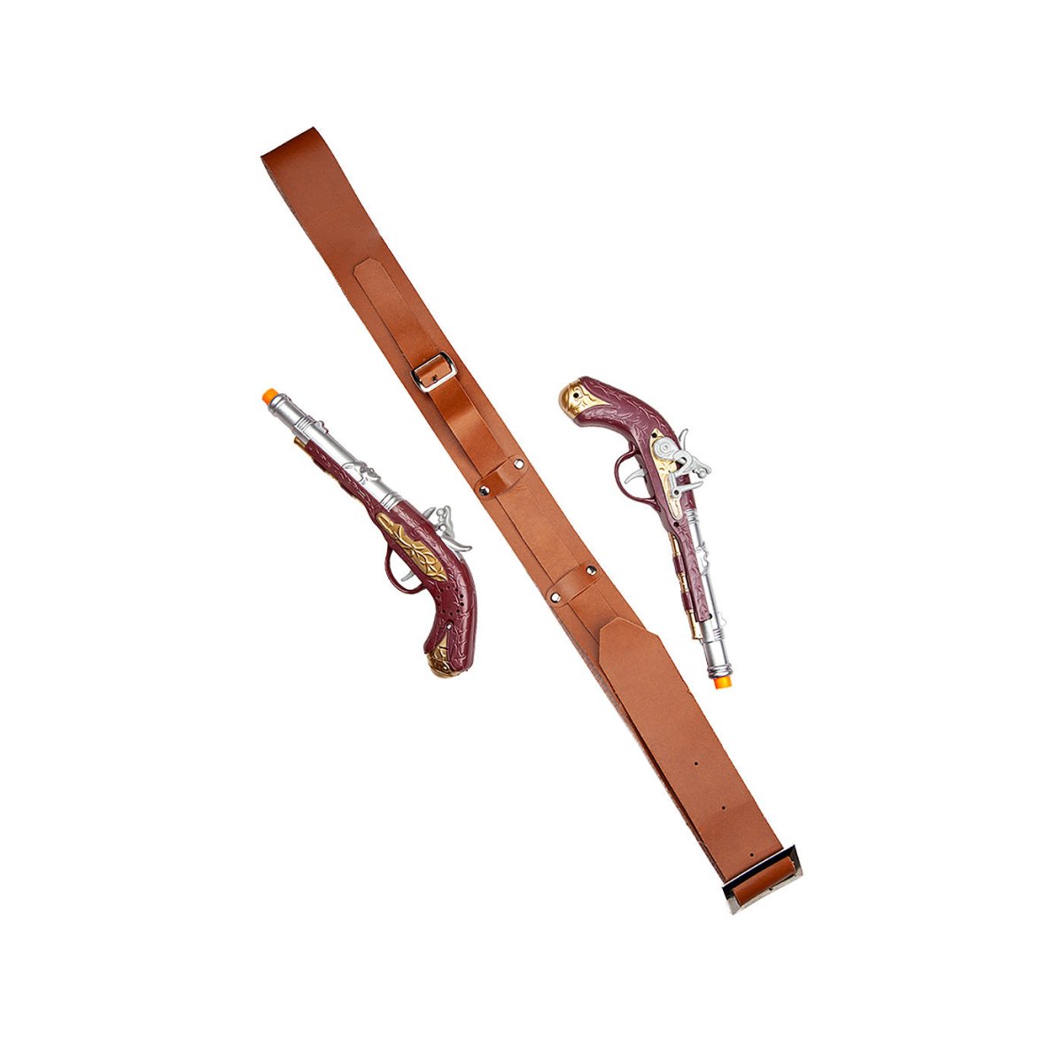 Wicked Costumes Ltd - Double Pirate Holsters with Pistols - Adult - Fancy Dress Central