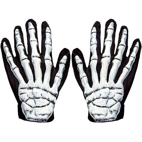 Adult Unisex 3D Skeleton Bones Gloves Fancy Dress Accessory