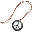 Adult Unisex Hippie Hippy Peace Sign Necklace Fancy Dress Accessory