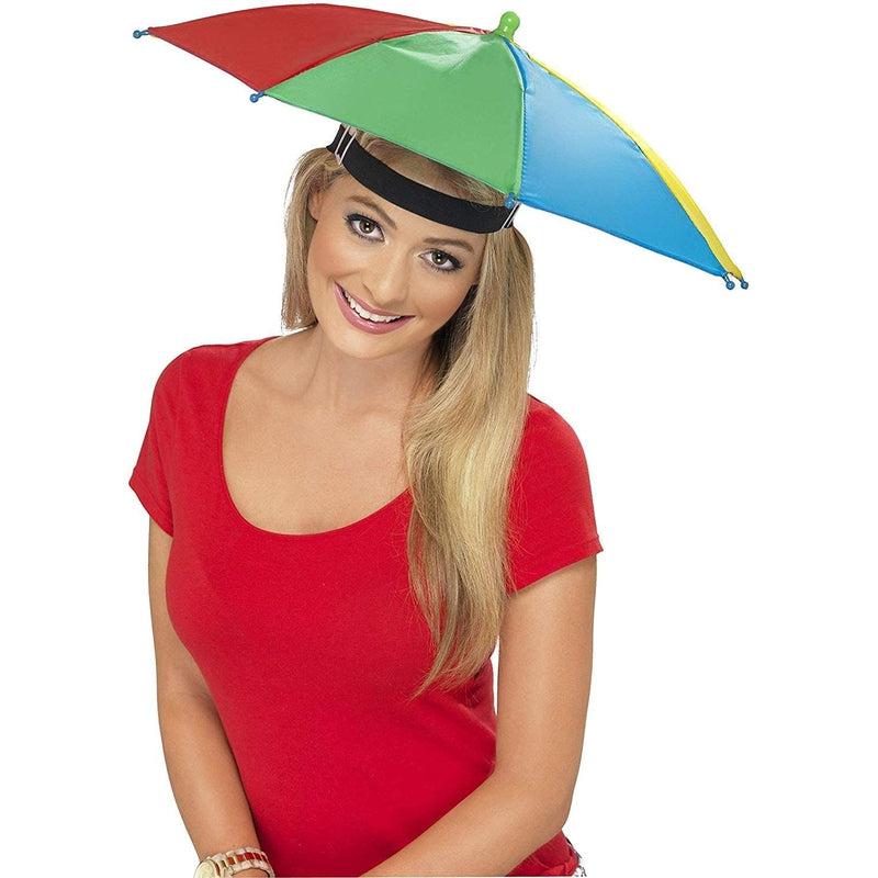 Adult Unisex Multi-Coloured Umbrella Hat